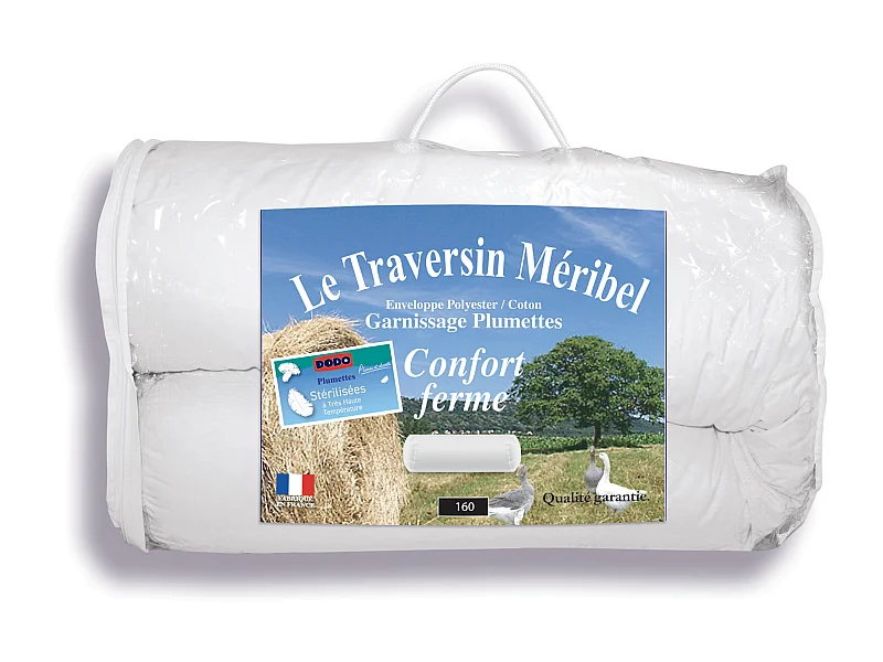 Traversino Naturale rigido con piume L.160 x P.23 cm MERIBEL di DODO