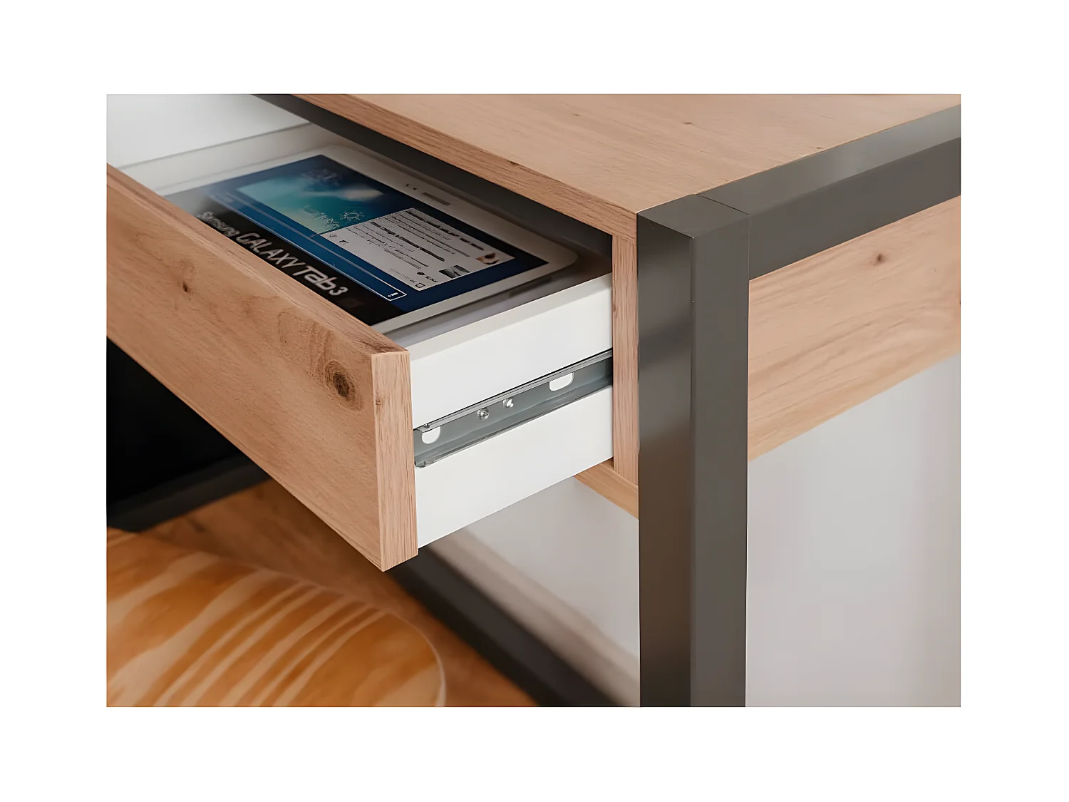 Konsolentisch Denver 44 Artisan-Eiche und Anthrazit