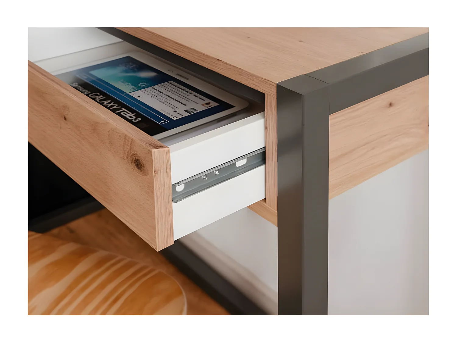 Wandtafel Denver 44 artisan eikenkleurig en antracietgrijs