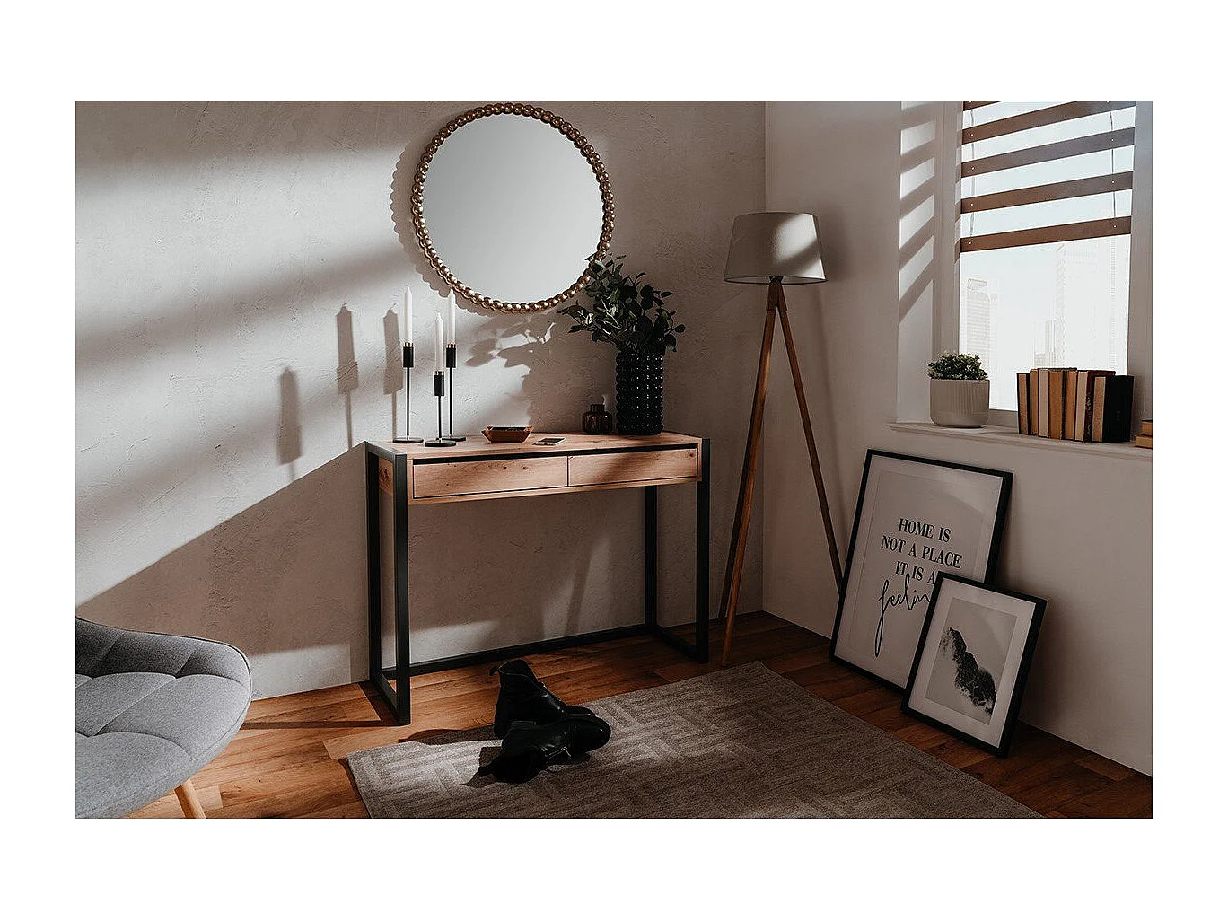 Console 2 tiroirs L100 cm - DENVER