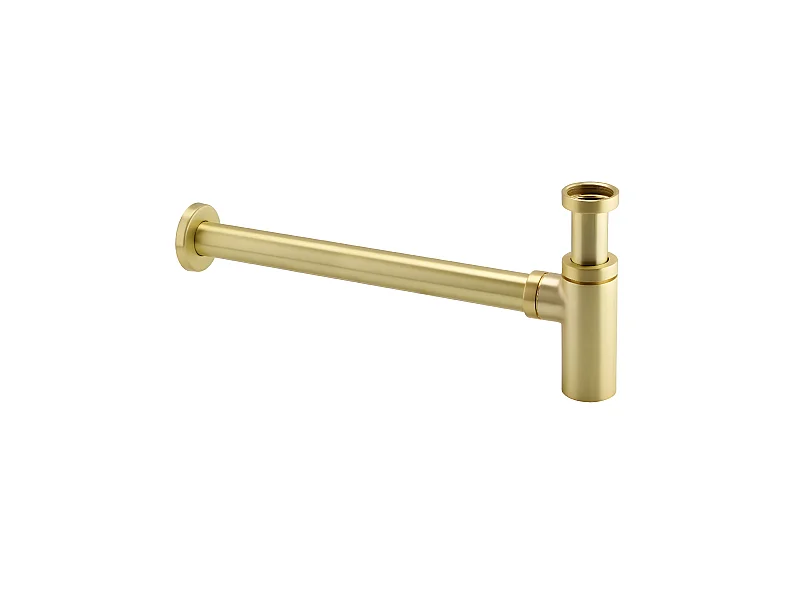 Sifone per lavabo moderno finitura oro dorato