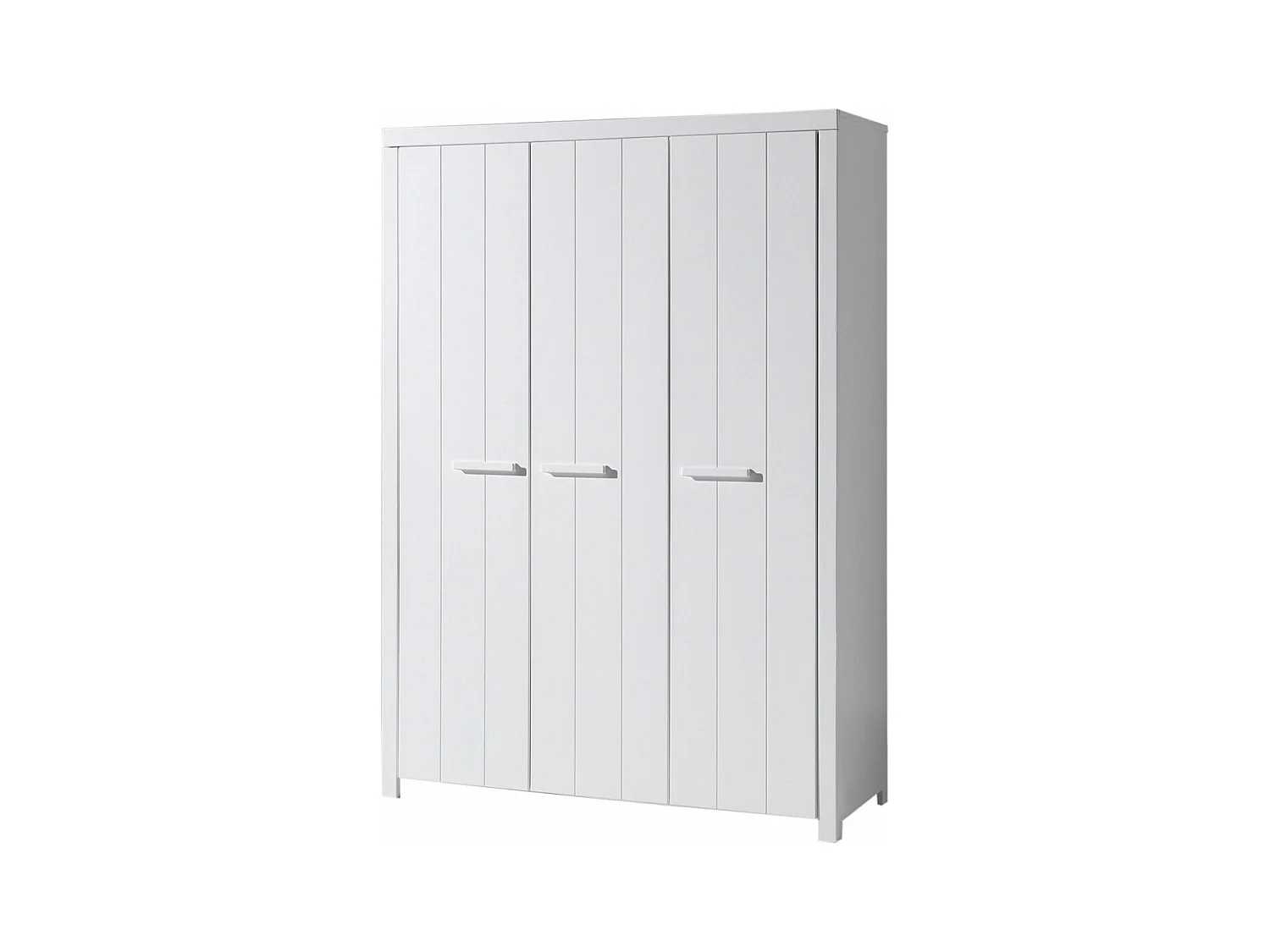 GASTON - Armoire 3 Portes Laqué Blanc
