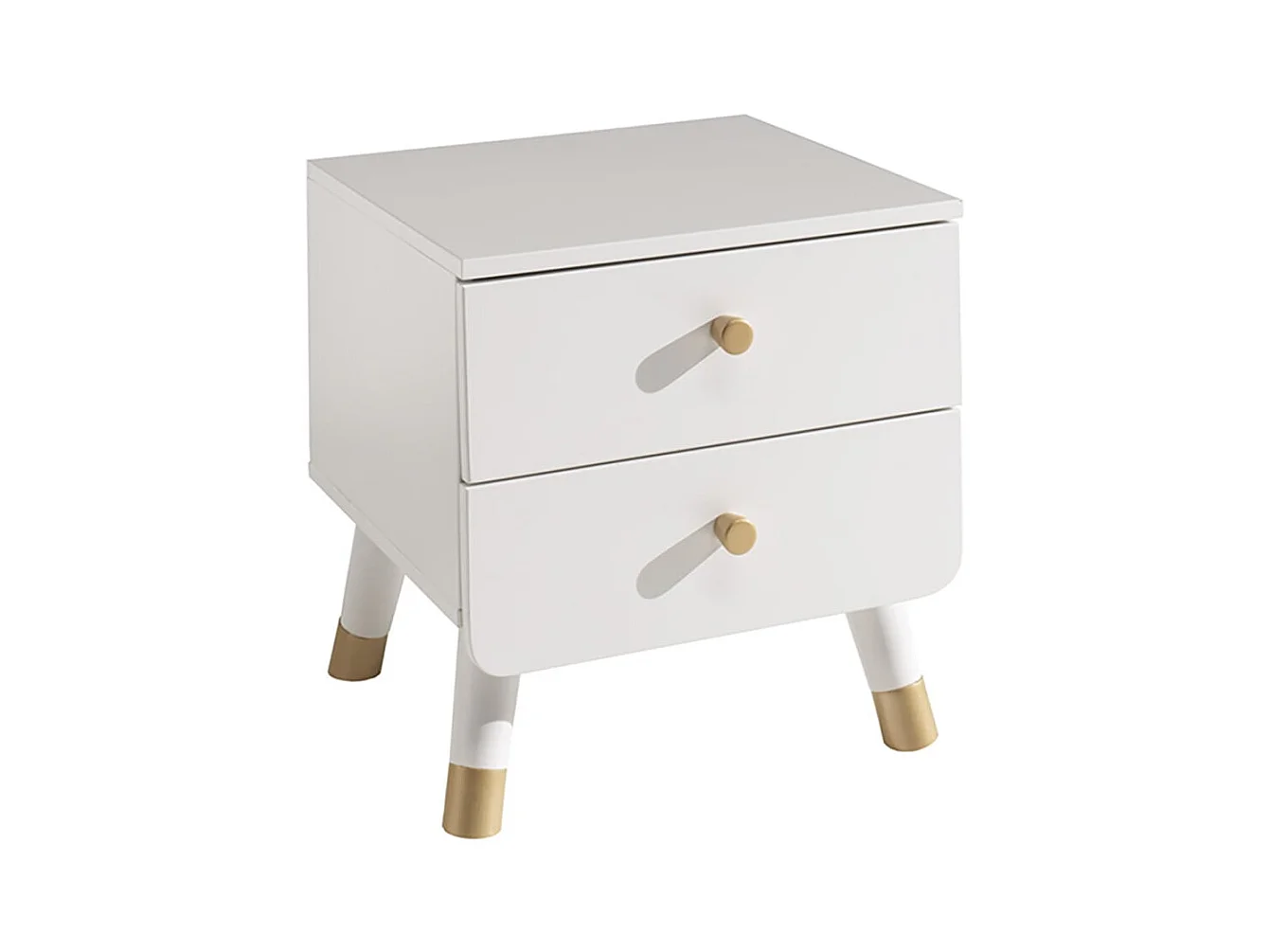 TINY WHITE - Chambre Complète 90x200cm + Bureau