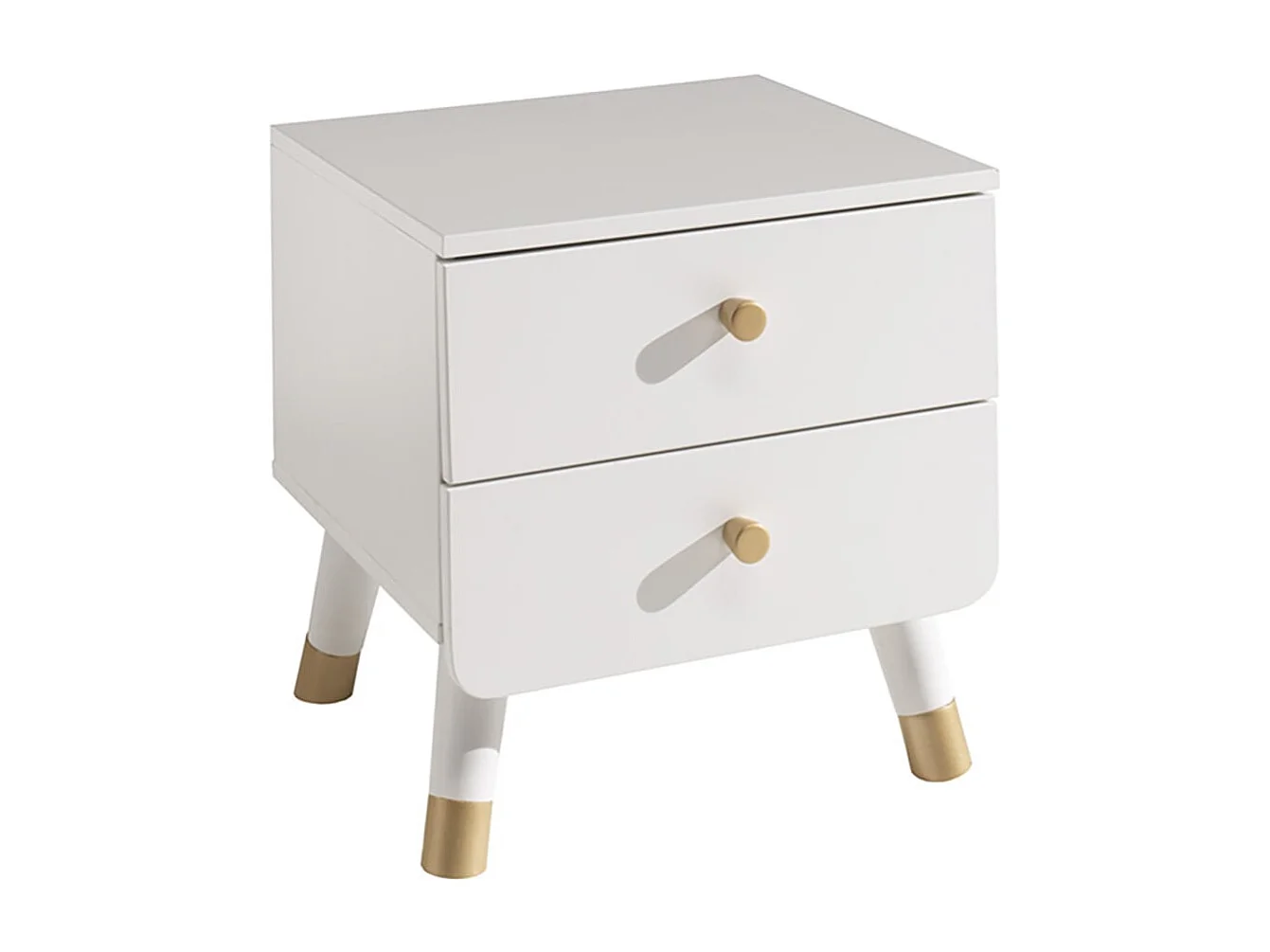 TINY WHITE - Chambre Complète 90x200cm + Bureau