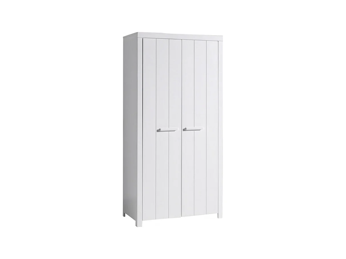 GASTON - Chambre 90x200cm + Sommier + Armoire 2P + Pack Bureau