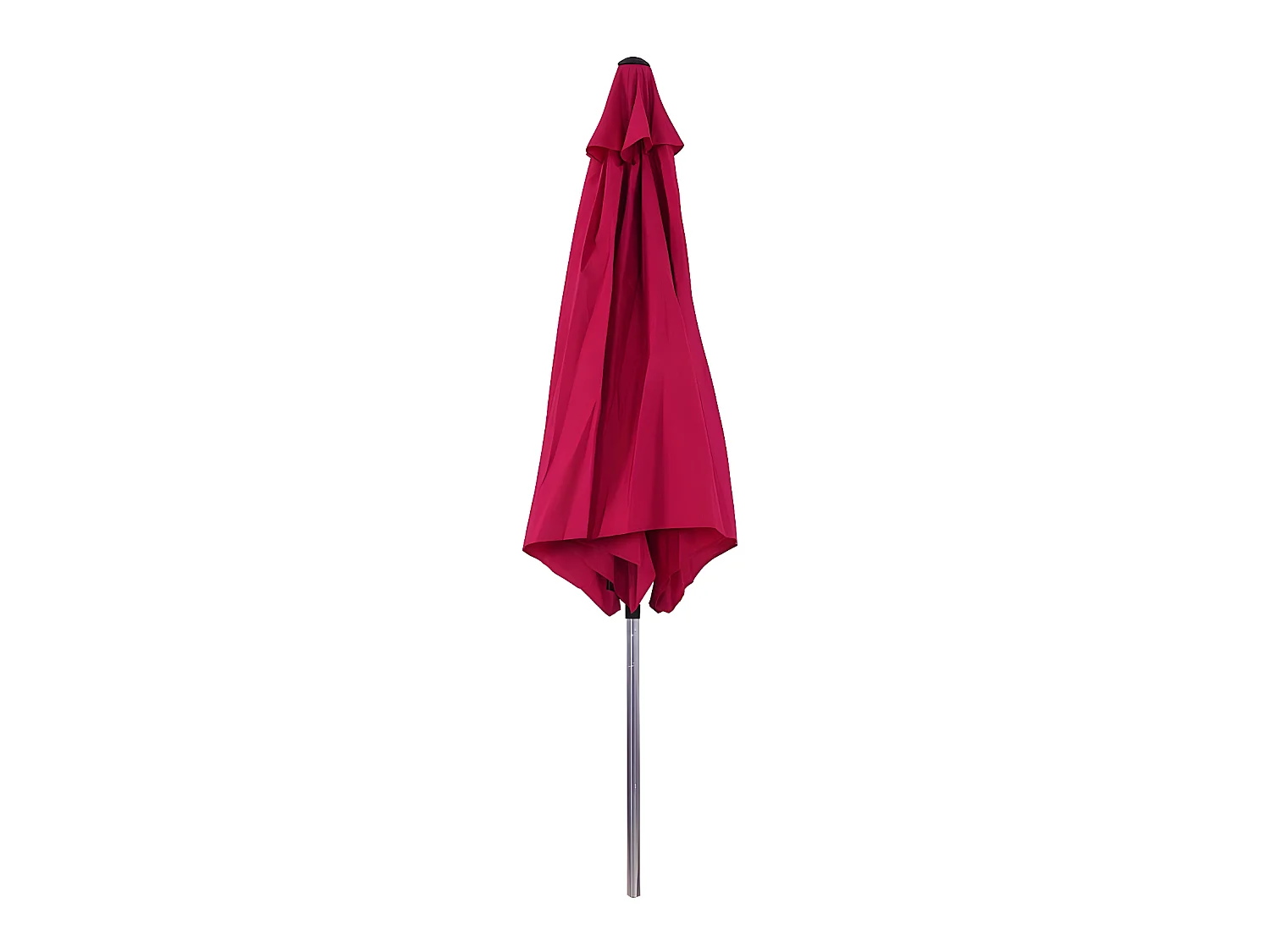 Parasol jardin droit Alu "Sol" - Rond - Ø 3m - Rose