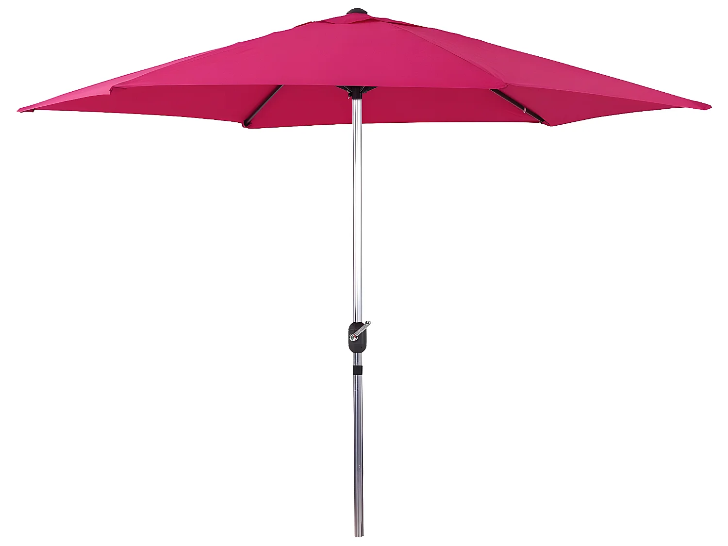 Aluminium rechte tuinparasol "Sol" - Ø 3m - Roze