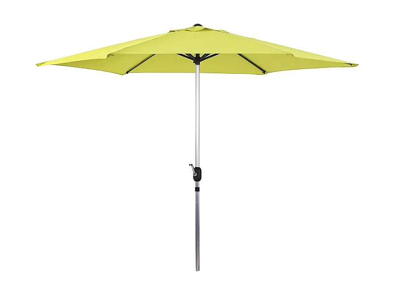 Parasol jardin droit Alu "Sol" - Rond - Ø 3m - Vert