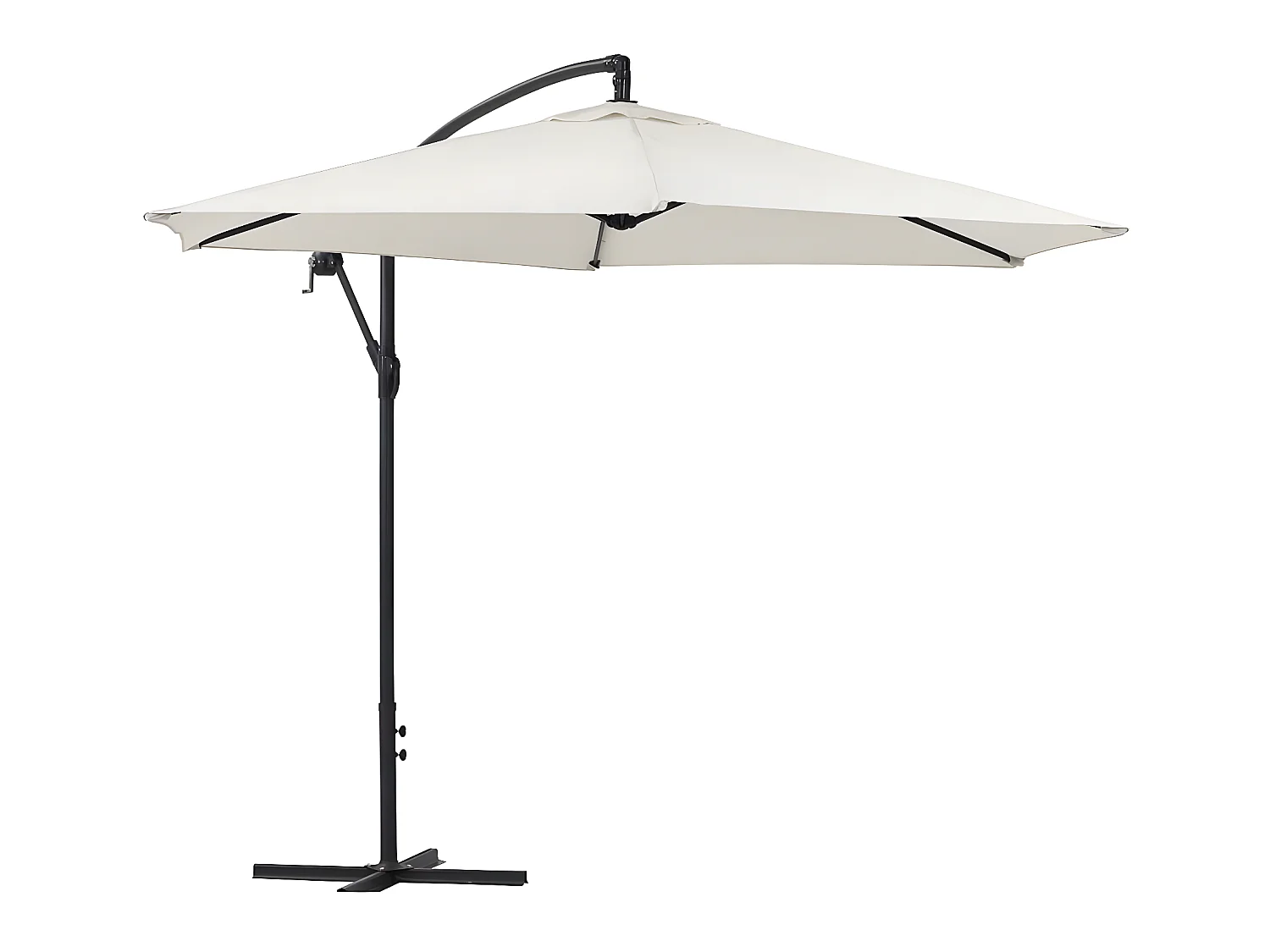 Ombrellone decentrato in alluminio ILIOS - Rontondo - ¨ 3 m - Ecru