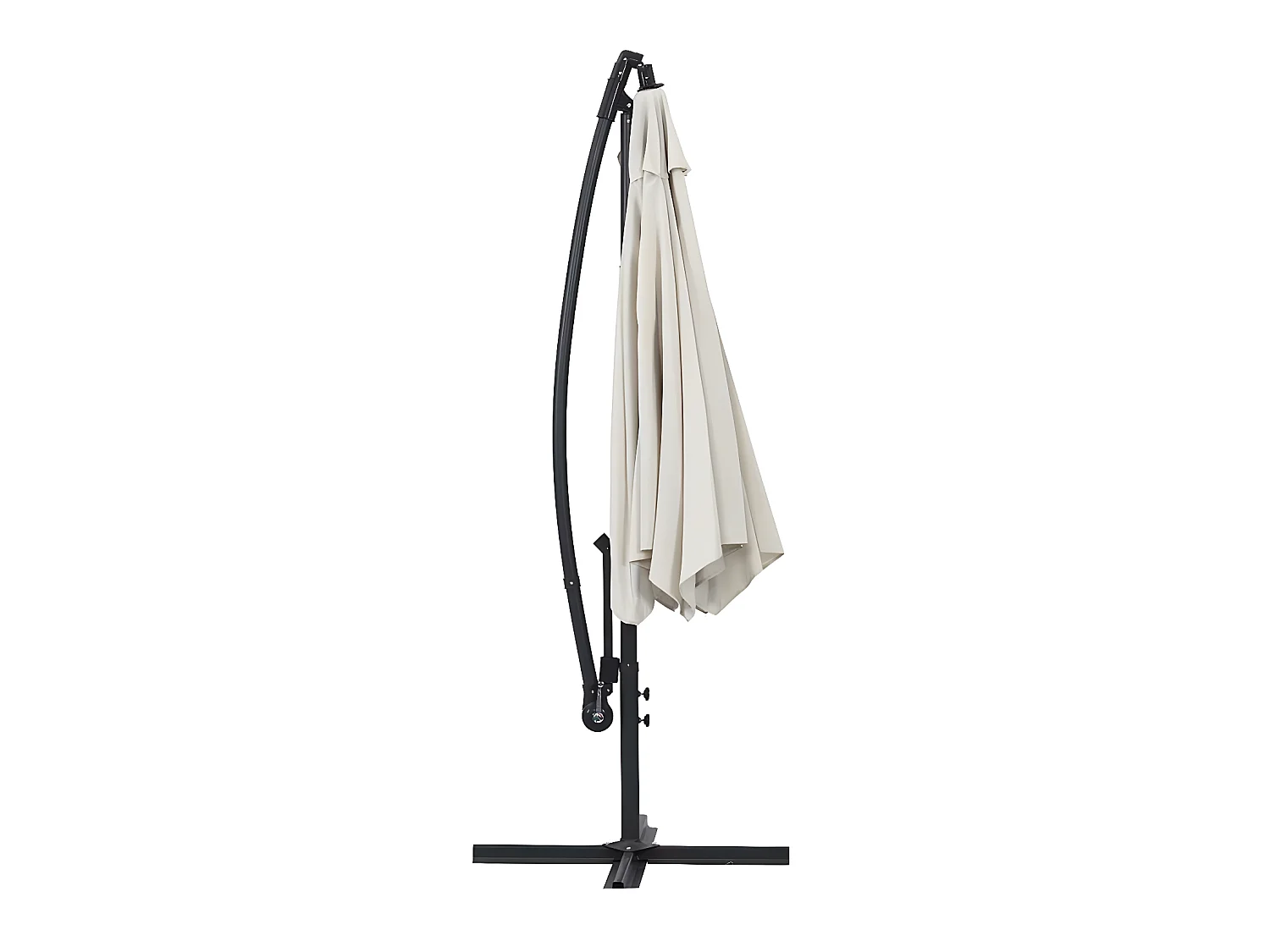 Ombrellone decentrato in alluminio ILIOS - Rontondo - ¨ 3 m - Ecru