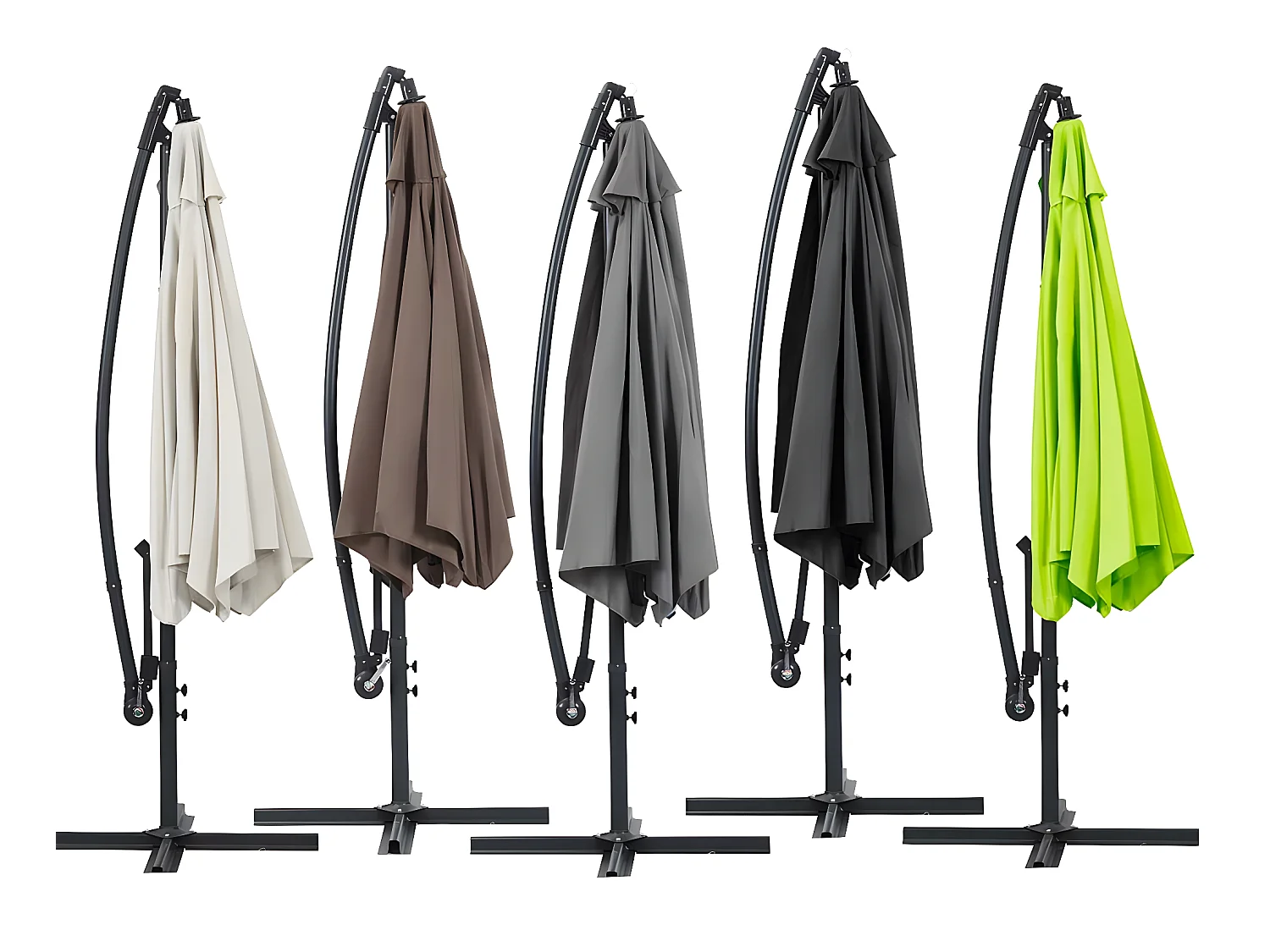 Ombrellone decentrato in alluminio ILIOS - Rontondo - ¨ 3 m - Ecru