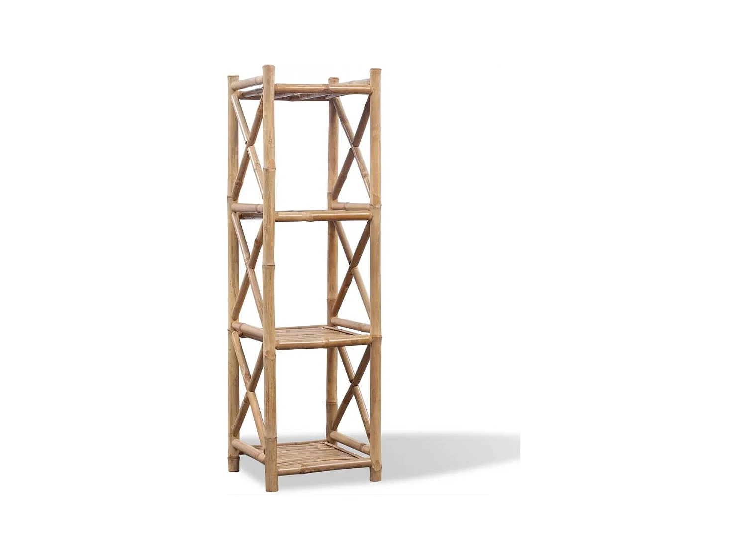 Scaffale per mobile di design a 4 livelli in bambù beige 2702011/2
