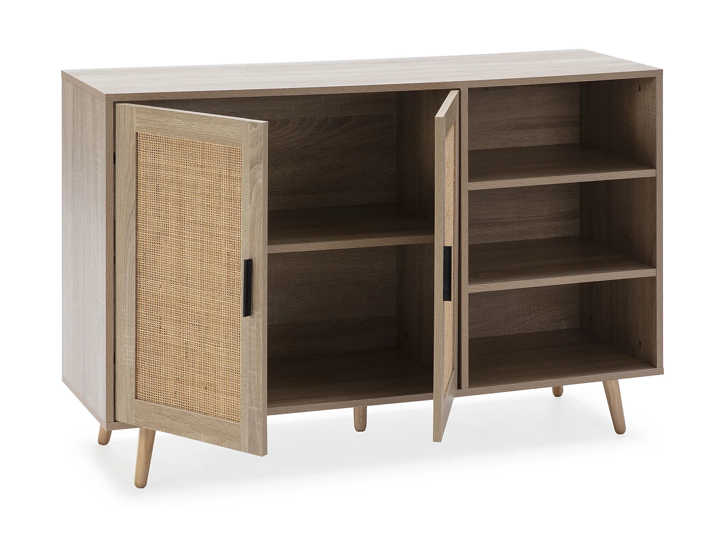 Credenza Dalia 2 porte e 1 ripiano rovere, 120 cm larghezza