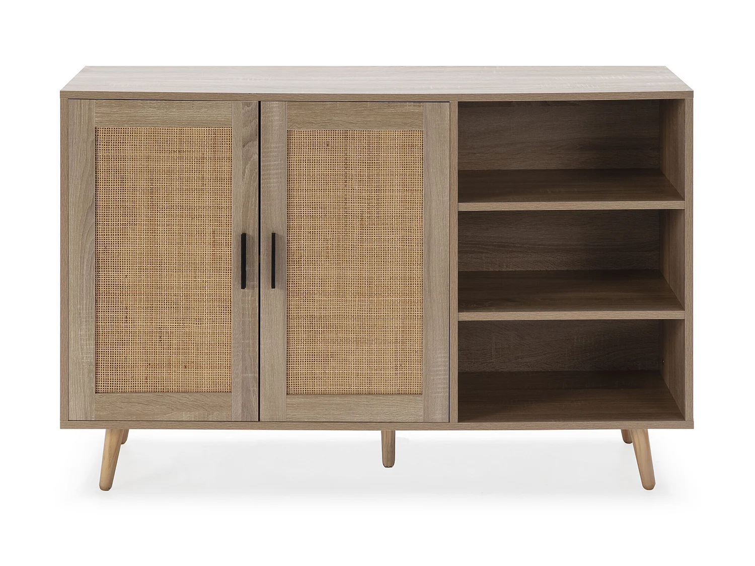 Credenza Dalia 2 porte e 1 ripiano rovere, 120 cm larghezza