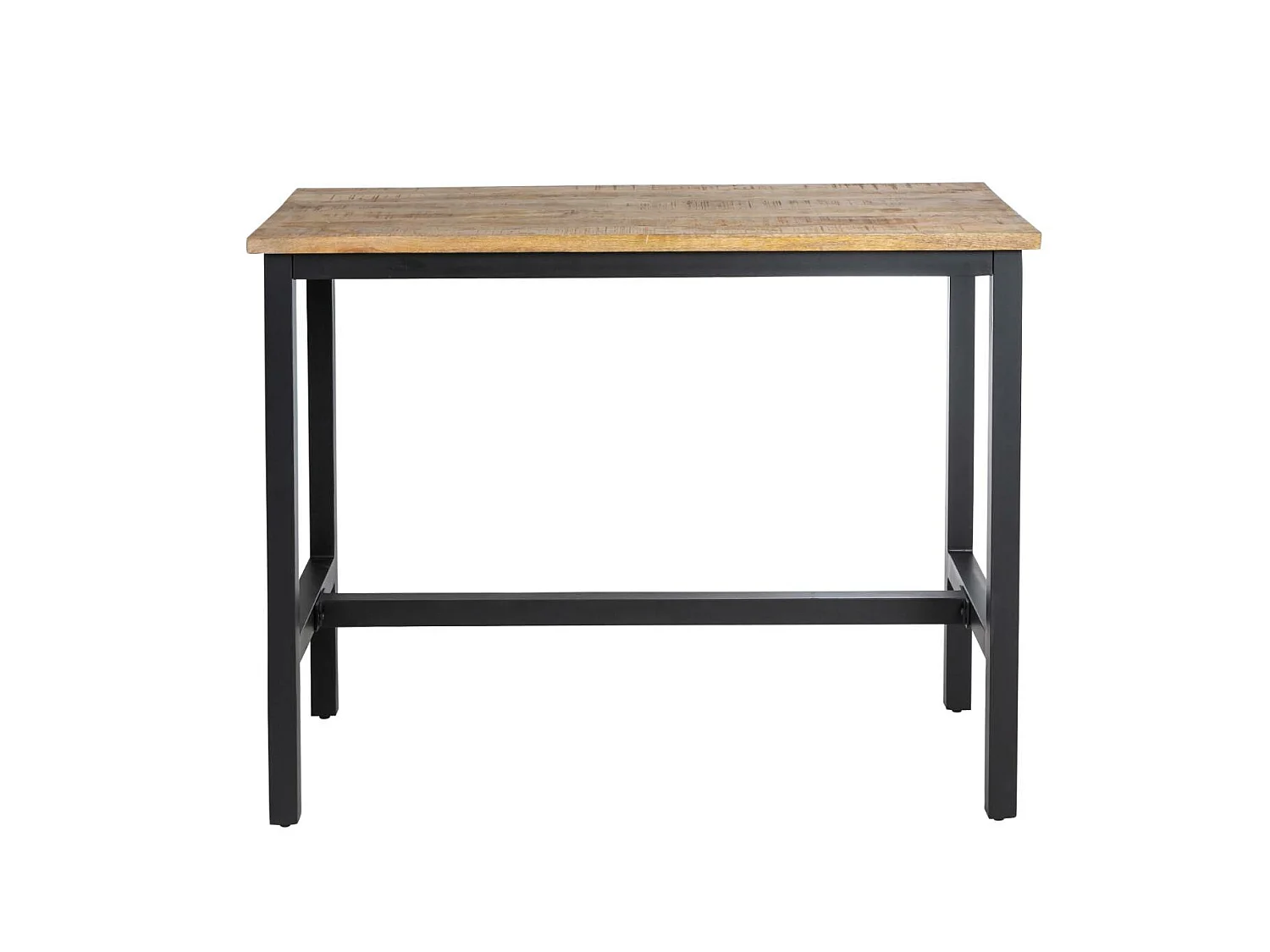 Table haute en bois de manguier et métal Petra