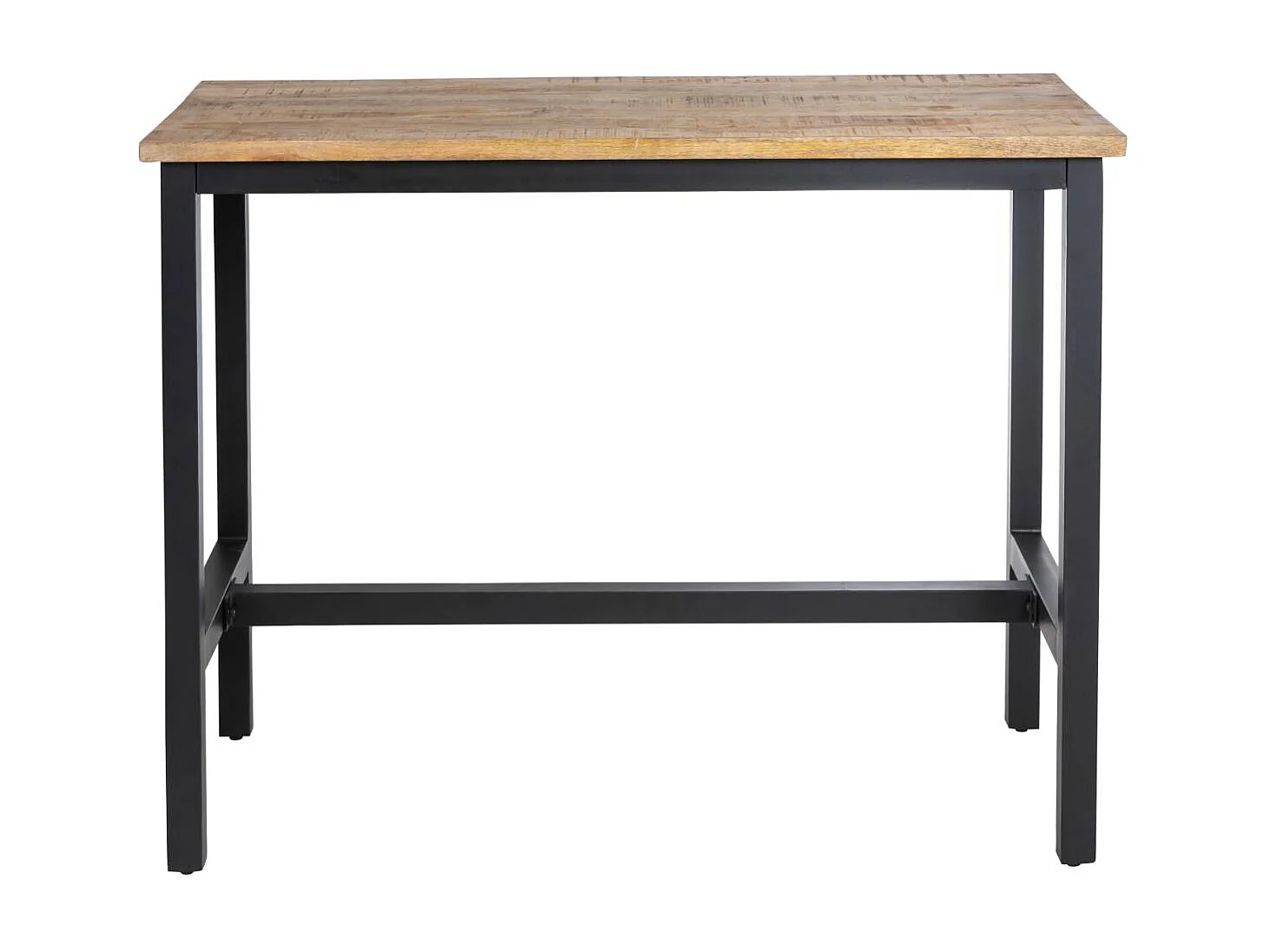 Table haute en bois de manguier et métal Petra