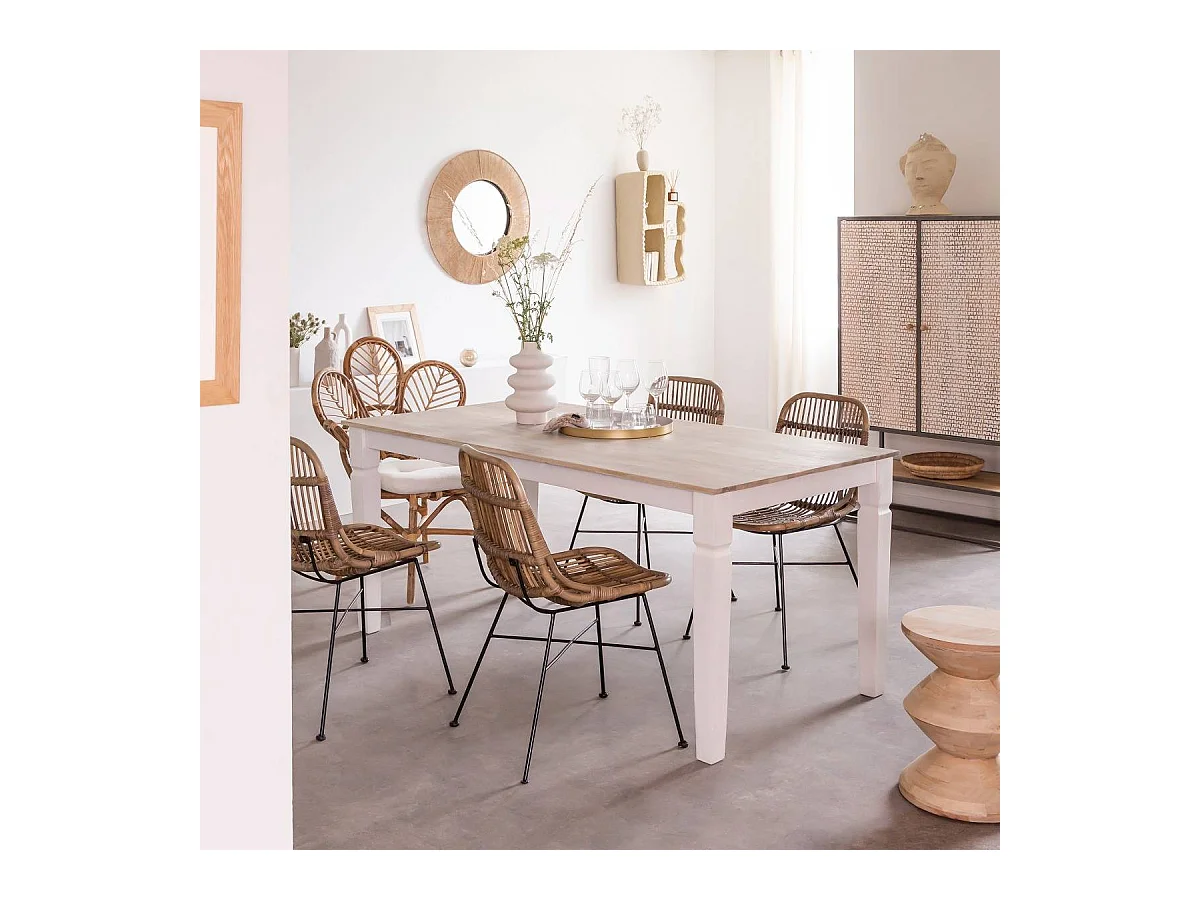 Table à manger en bois de manguier Eden