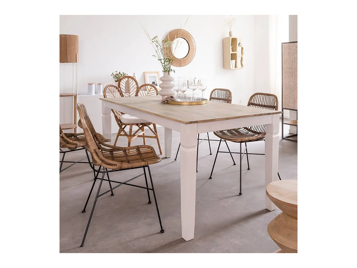 Table à manger en bois de manguier Eden