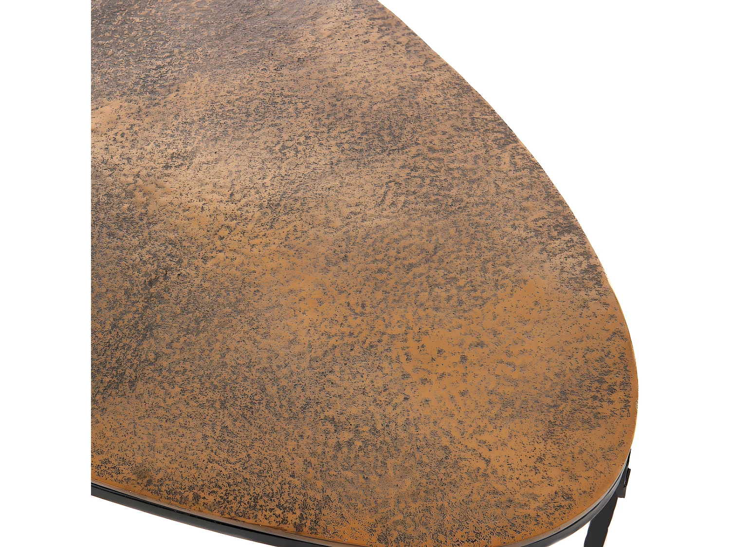 Table basse galet or