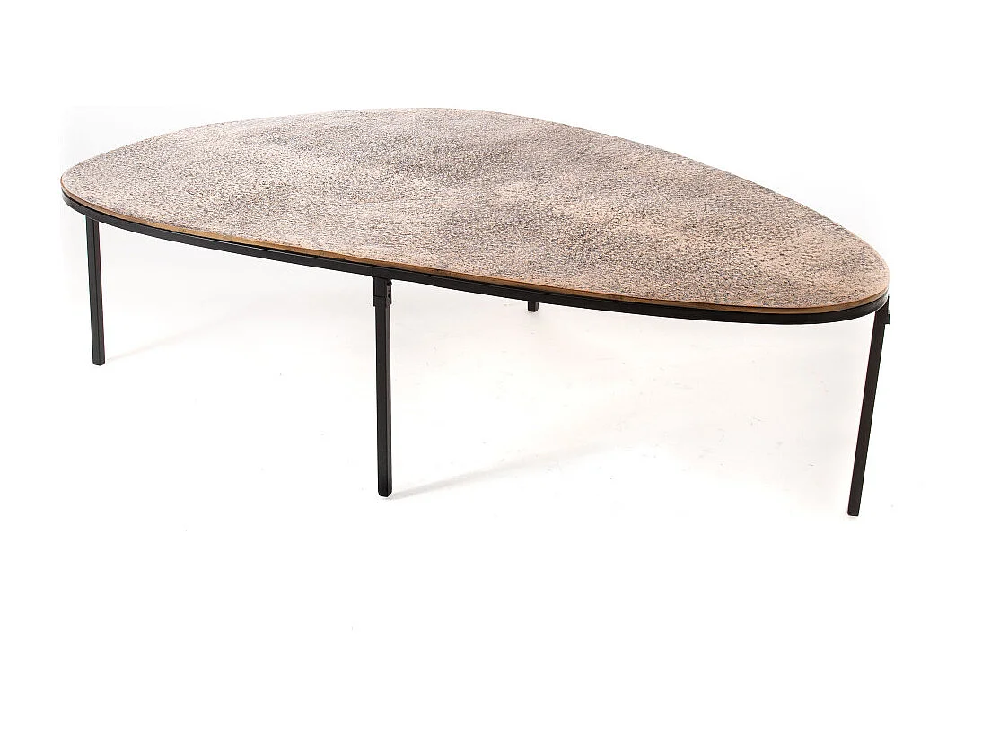 Table basse galet or