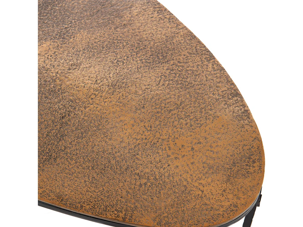 Table basse galet or