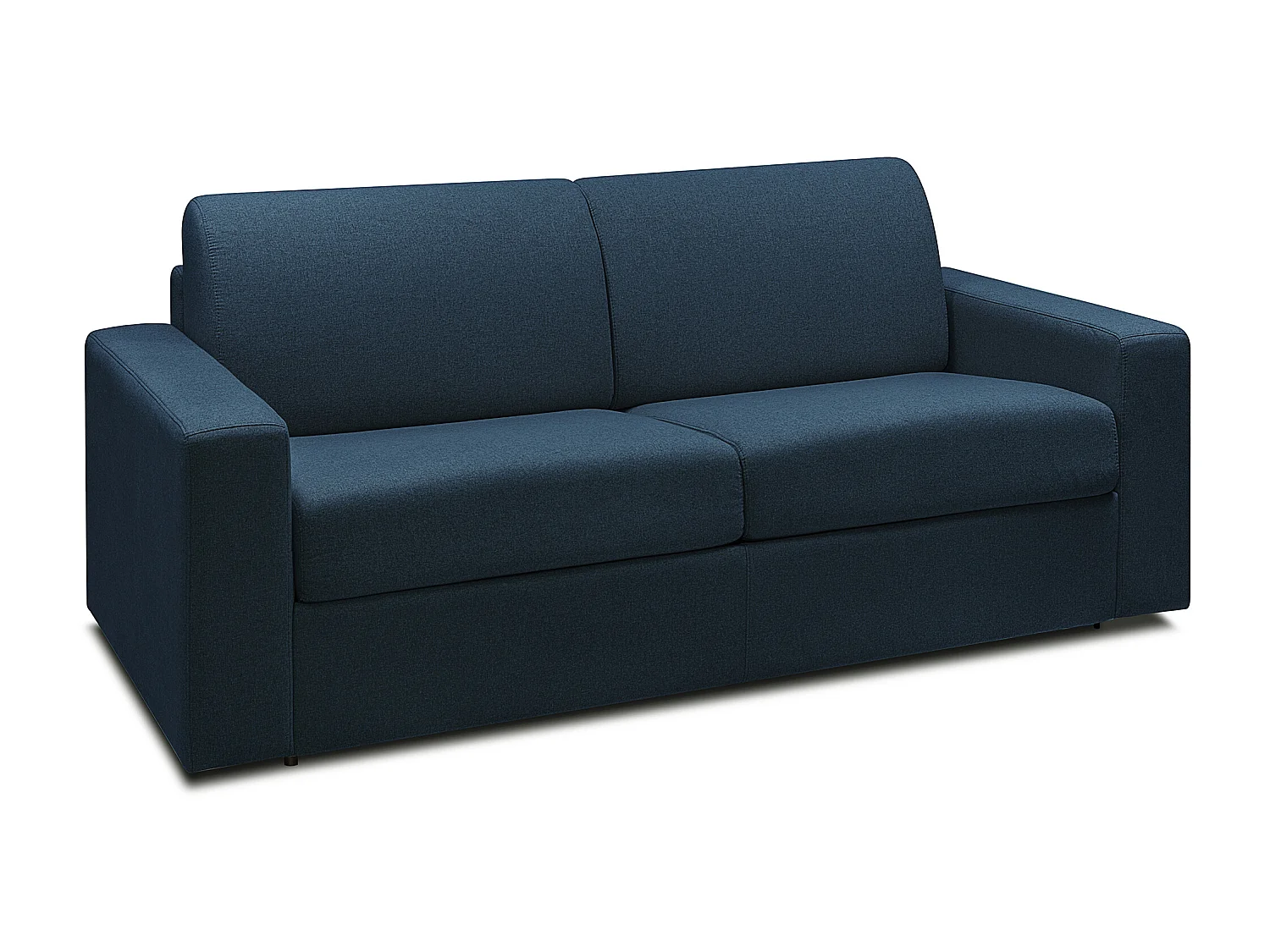 Canapé 3 places convertible express en tissu bleu nuit COGLIO