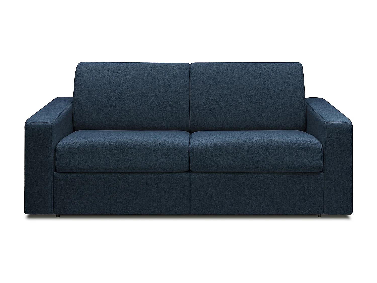 Canapé 3 places convertible express en tissu bleu nuit COGLIO