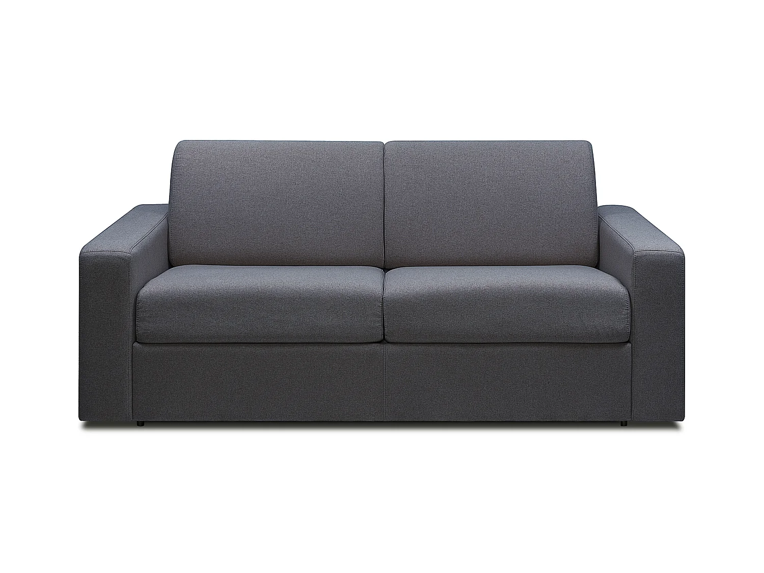 Sofá cama de 3 plazas de tela tipo italiano gris antracita COGLIO