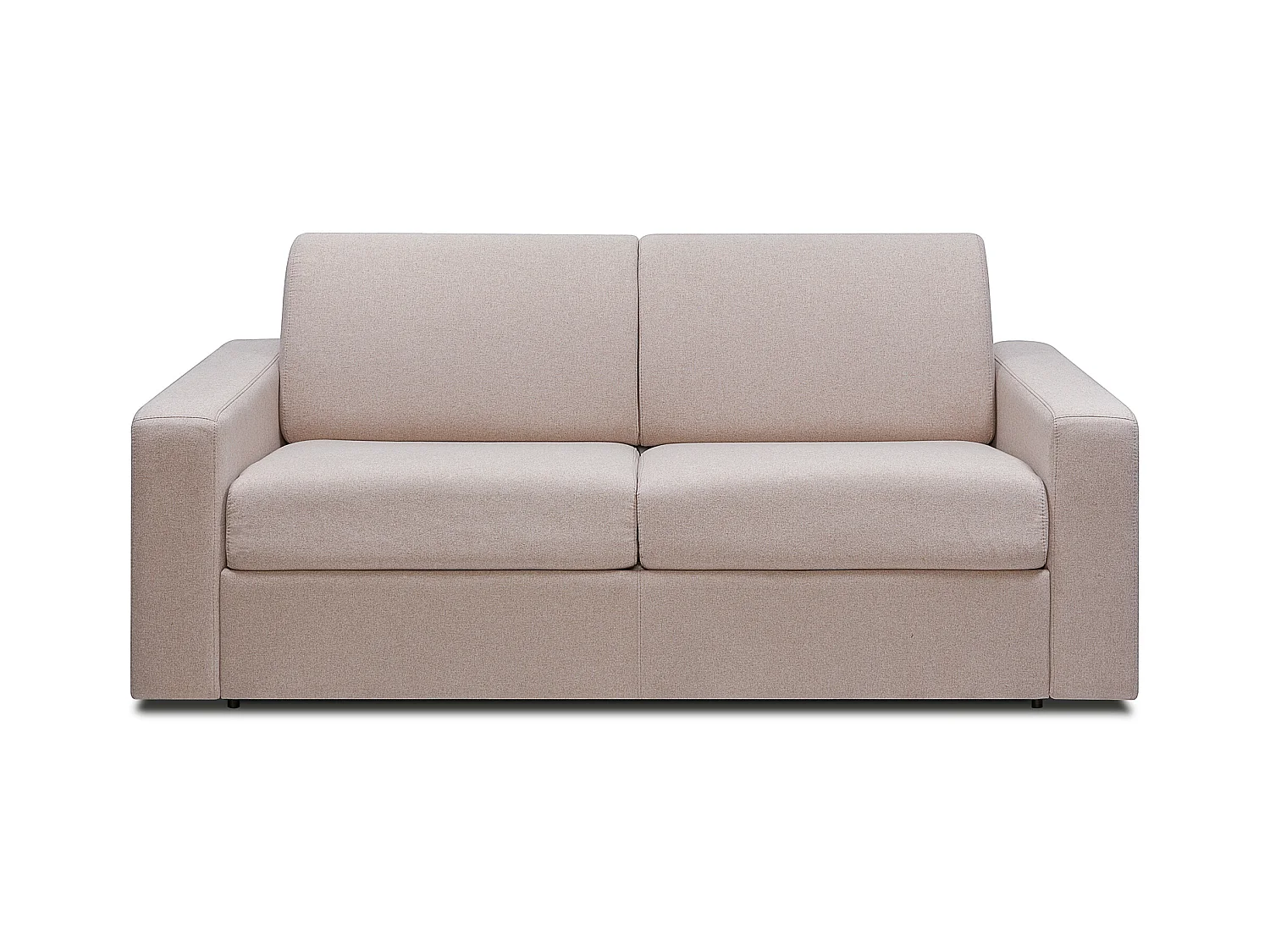 Sofá cama de 3 plazas de tela tipo italiano beige COGLIO