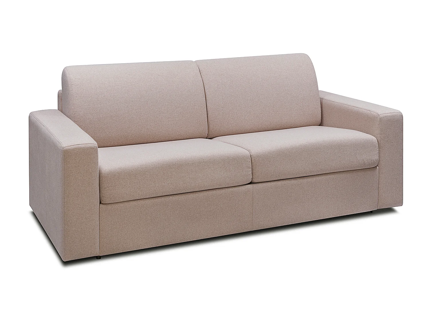 Canapé 3 places convertible express en tissu beige COGLIO
