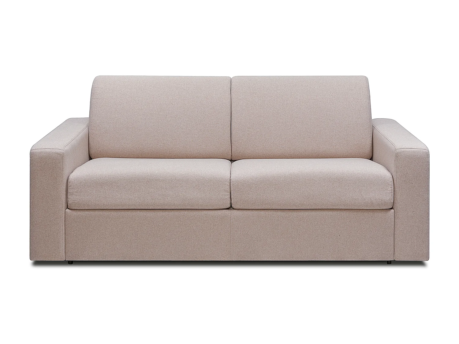 Canapé 3 places convertible express en tissu beige COGLIO