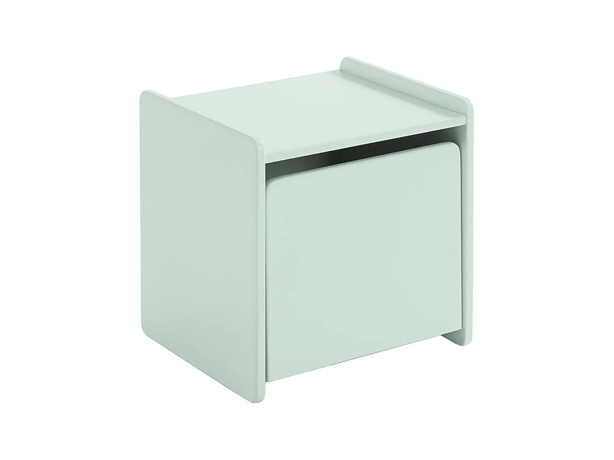 BODHI MINT - Lit 90x200cm + Chevet + Coffre à Jouets