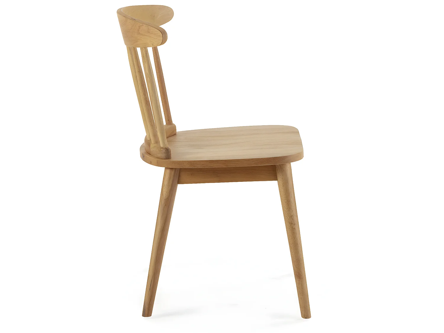 Pack 2 chaises Ben en bois couleur chêne