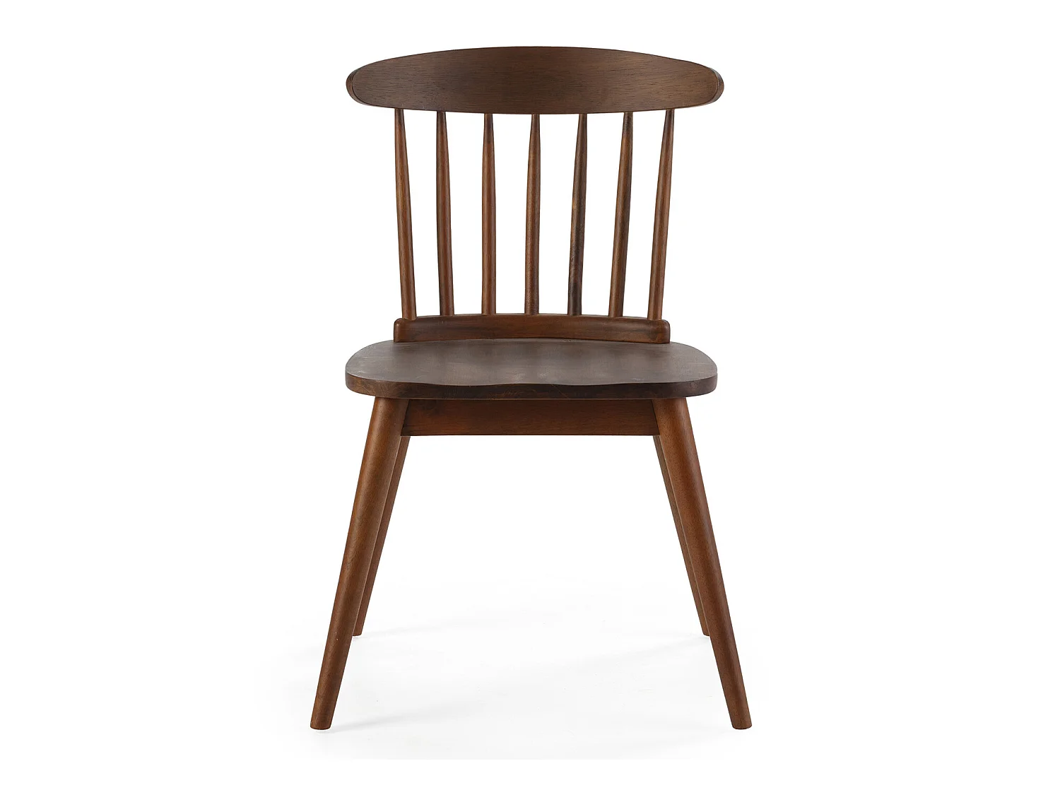 Pack 2 sillas Ben de madera color nogal