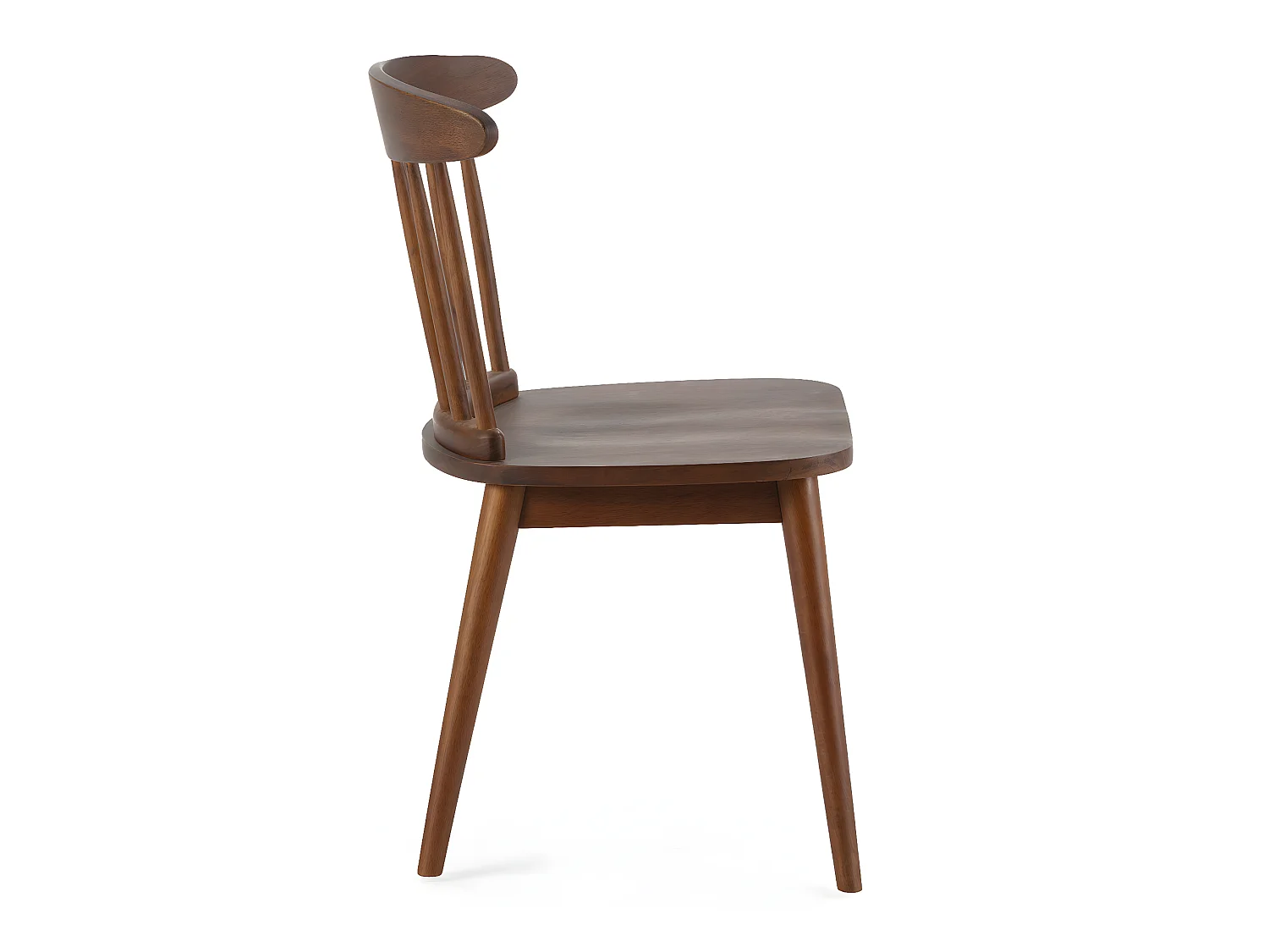 Pack 2 sillas Ben de madera color nogal