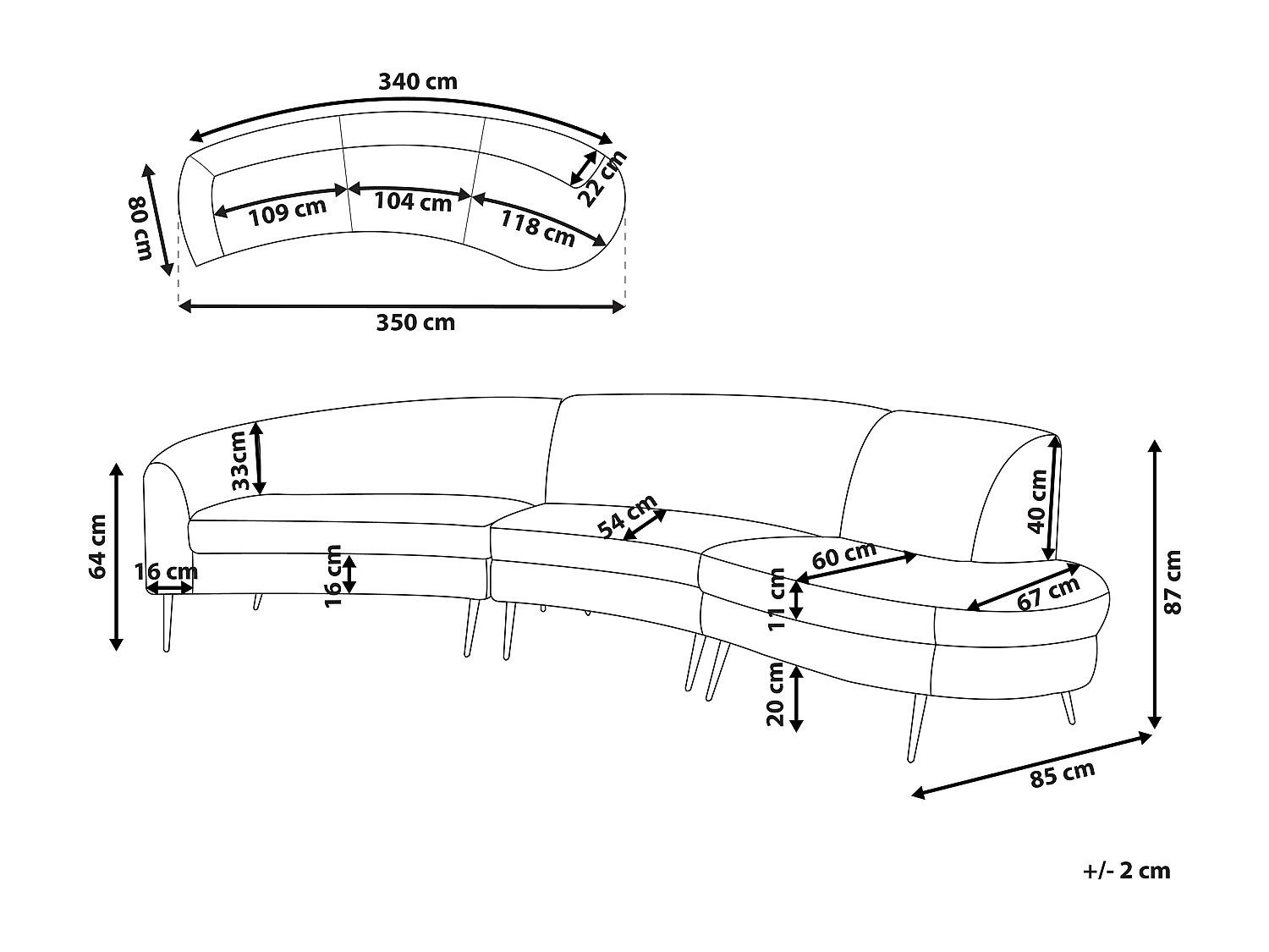 Wohnlandschaft Rundecke rosa Samtstoff 350 cm für Wohnzimmer Moss
