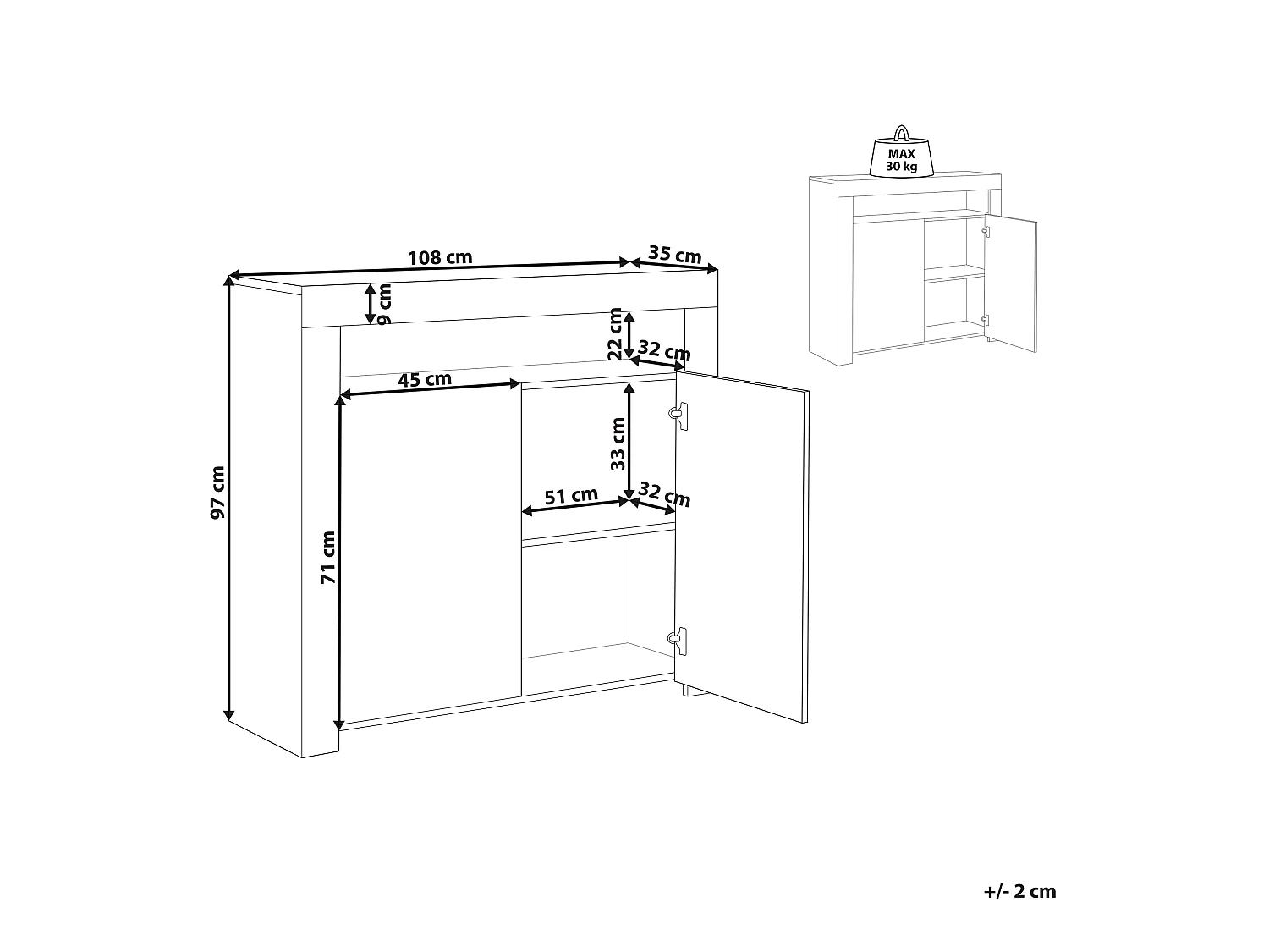 Schrank COVINA Weiss