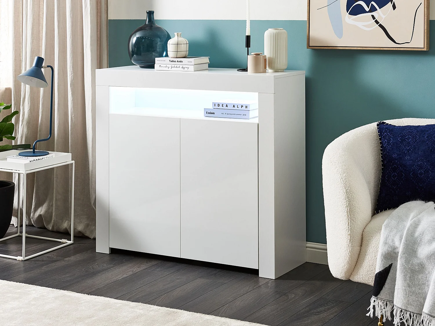 Kast COVINA 97 cm Wit