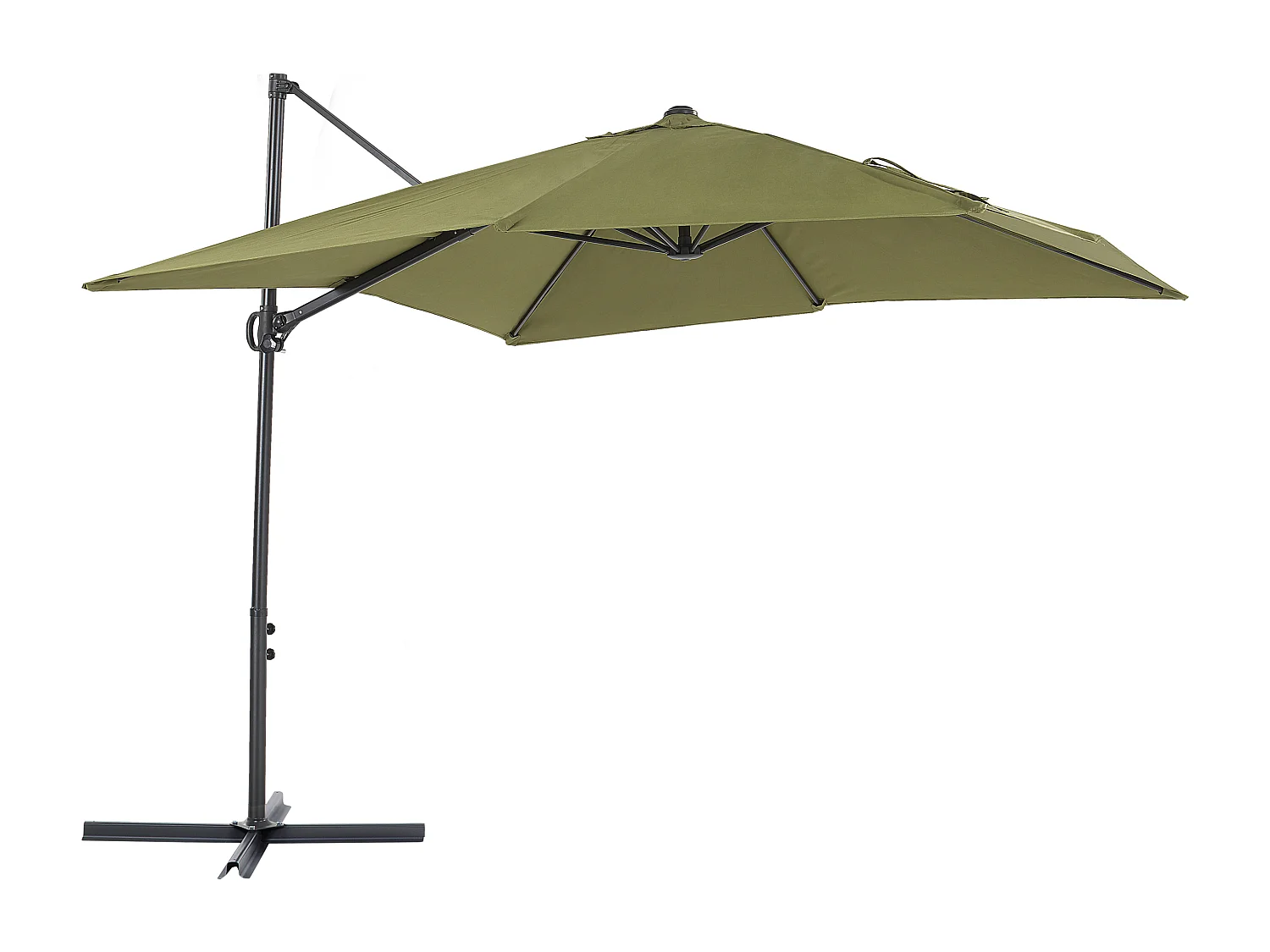 Cantilever parasol 245 cm MONZA II Olijfgroen