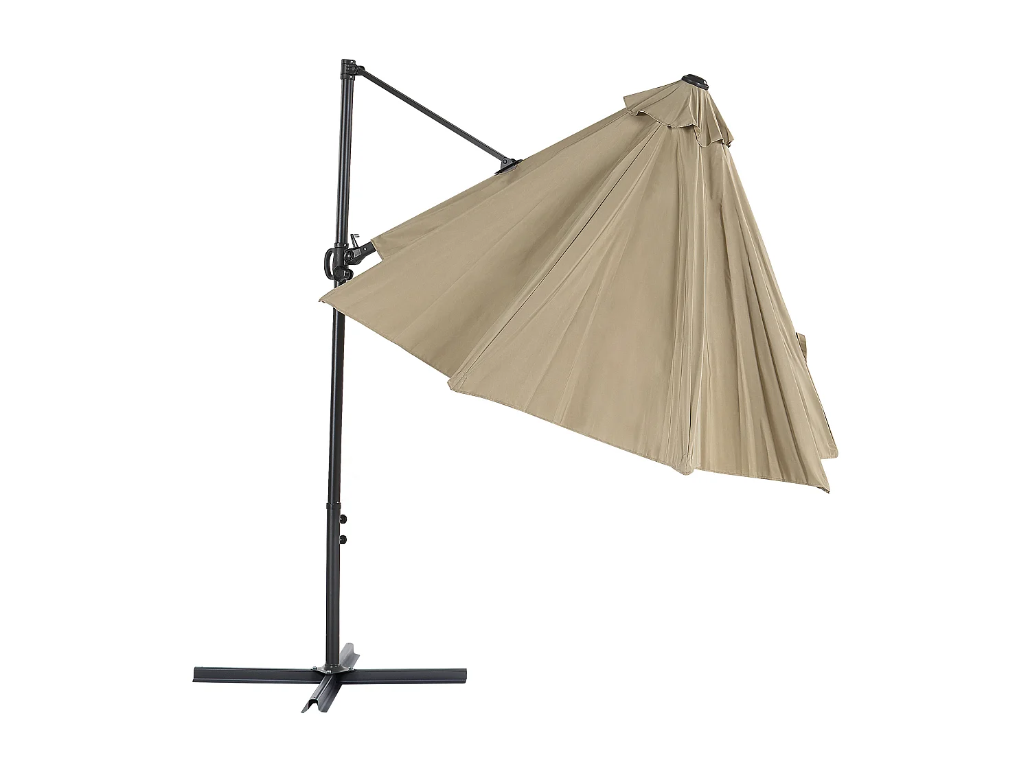 Parasol en porte-à-faux taupe ⌀ 2,95 m SAVONA II