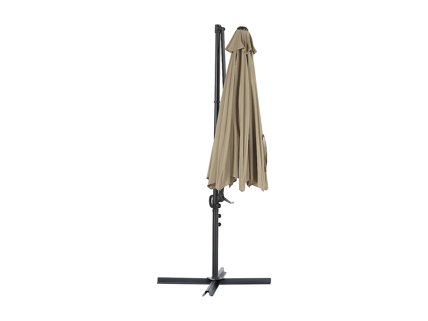 Parasol en porte-à-faux taupe ⌀ 2,95 m SAVONA II