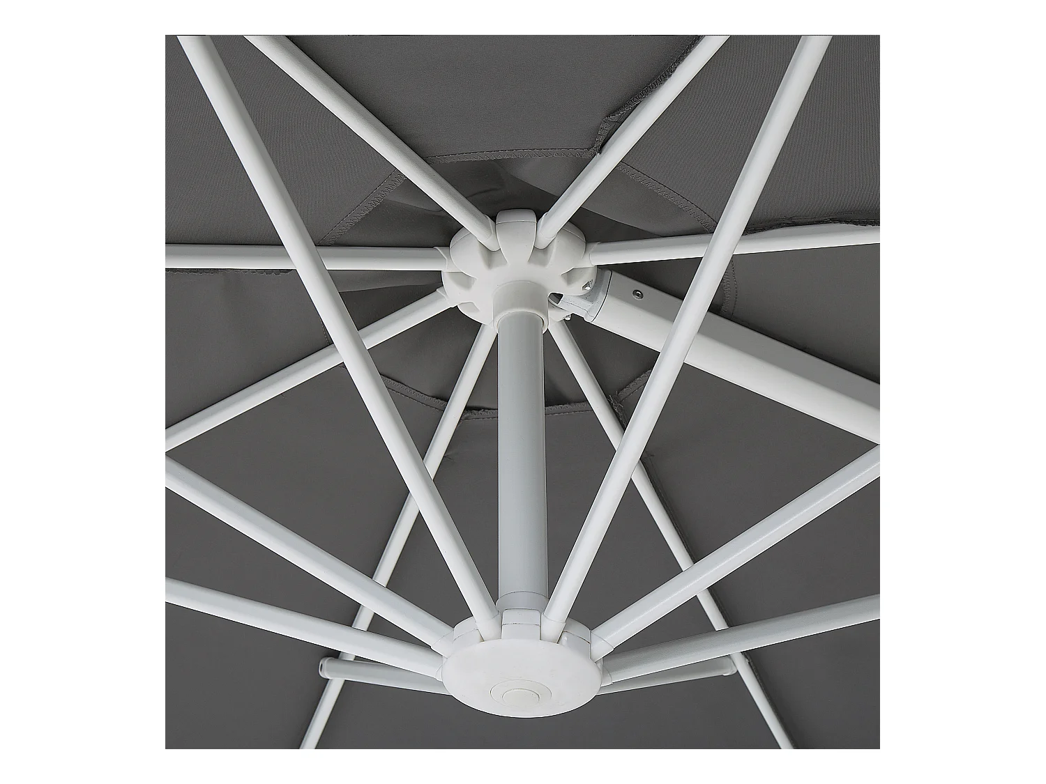 Sombrilla sin volantes 295 cm SAVONA II Gris oscuro