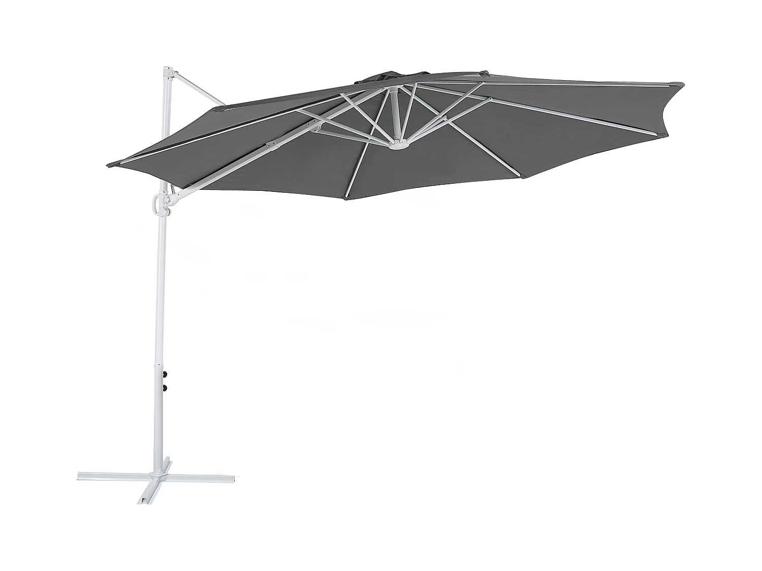 Parasol déporté 295 cm SAVONA II Gris foncé