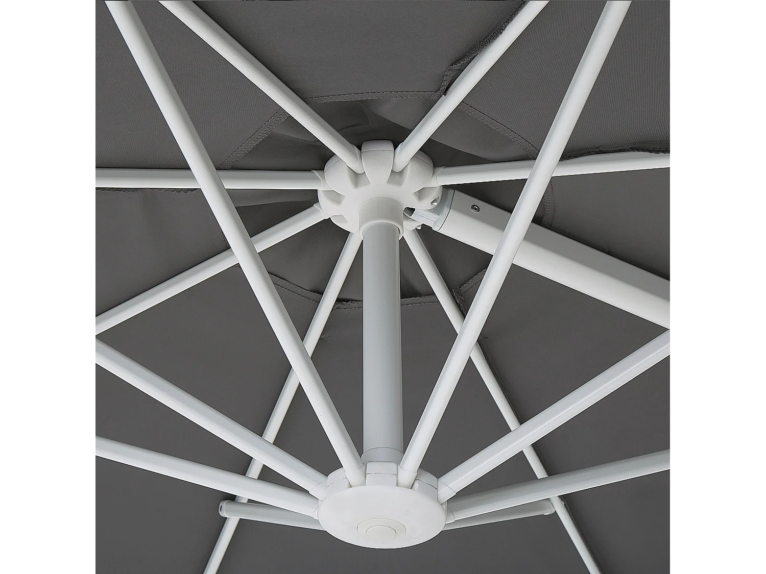 Parasol déporté 295 cm SAVONA II Gris foncé