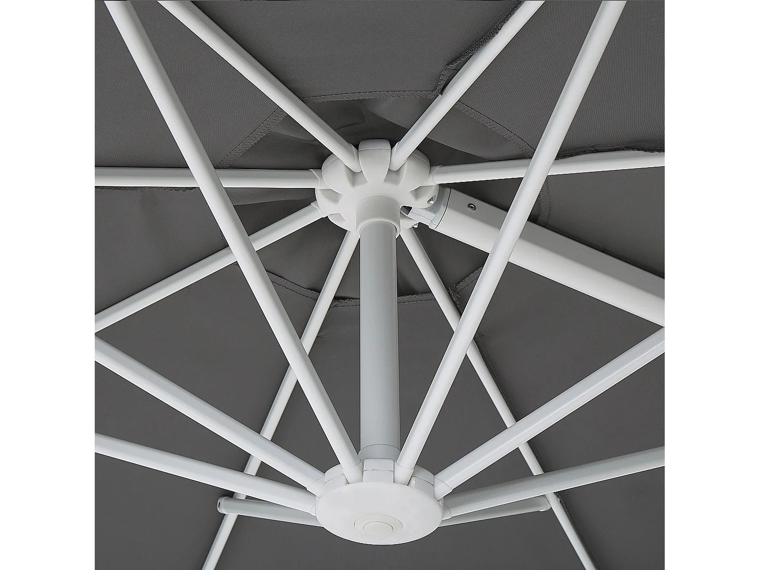 Parasol déporté 295 cm SAVONA II Gris foncé