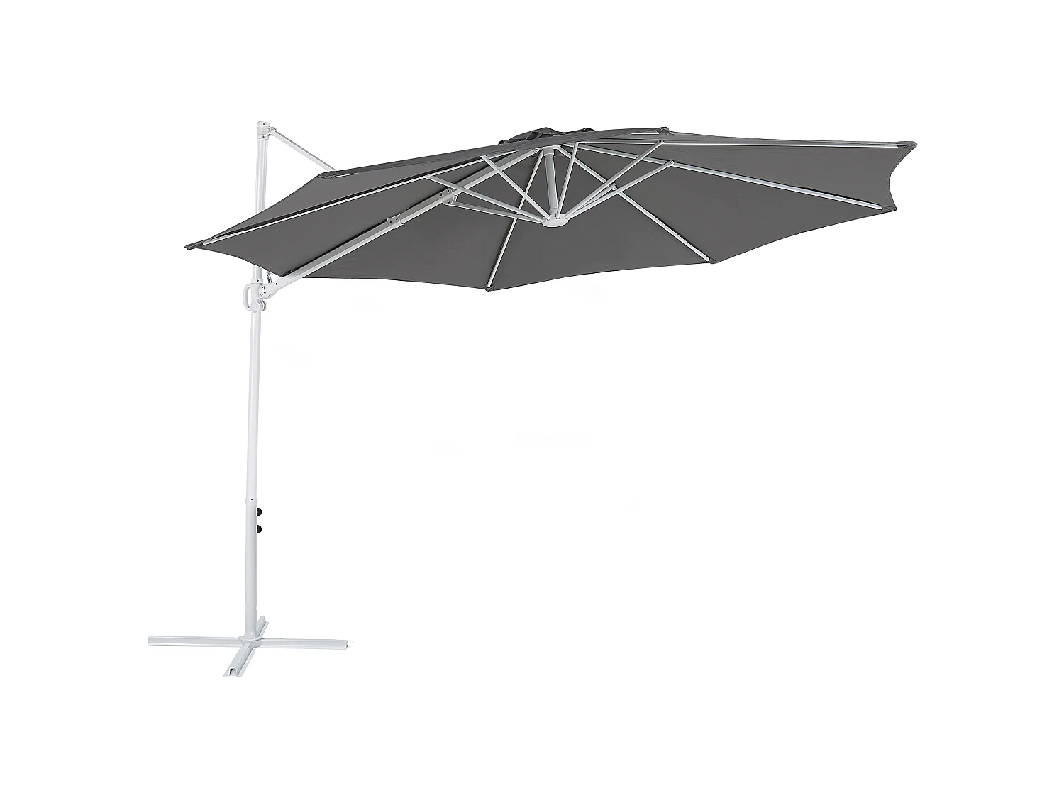 Parasol déporté 295 cm SAVONA II Gris foncé
