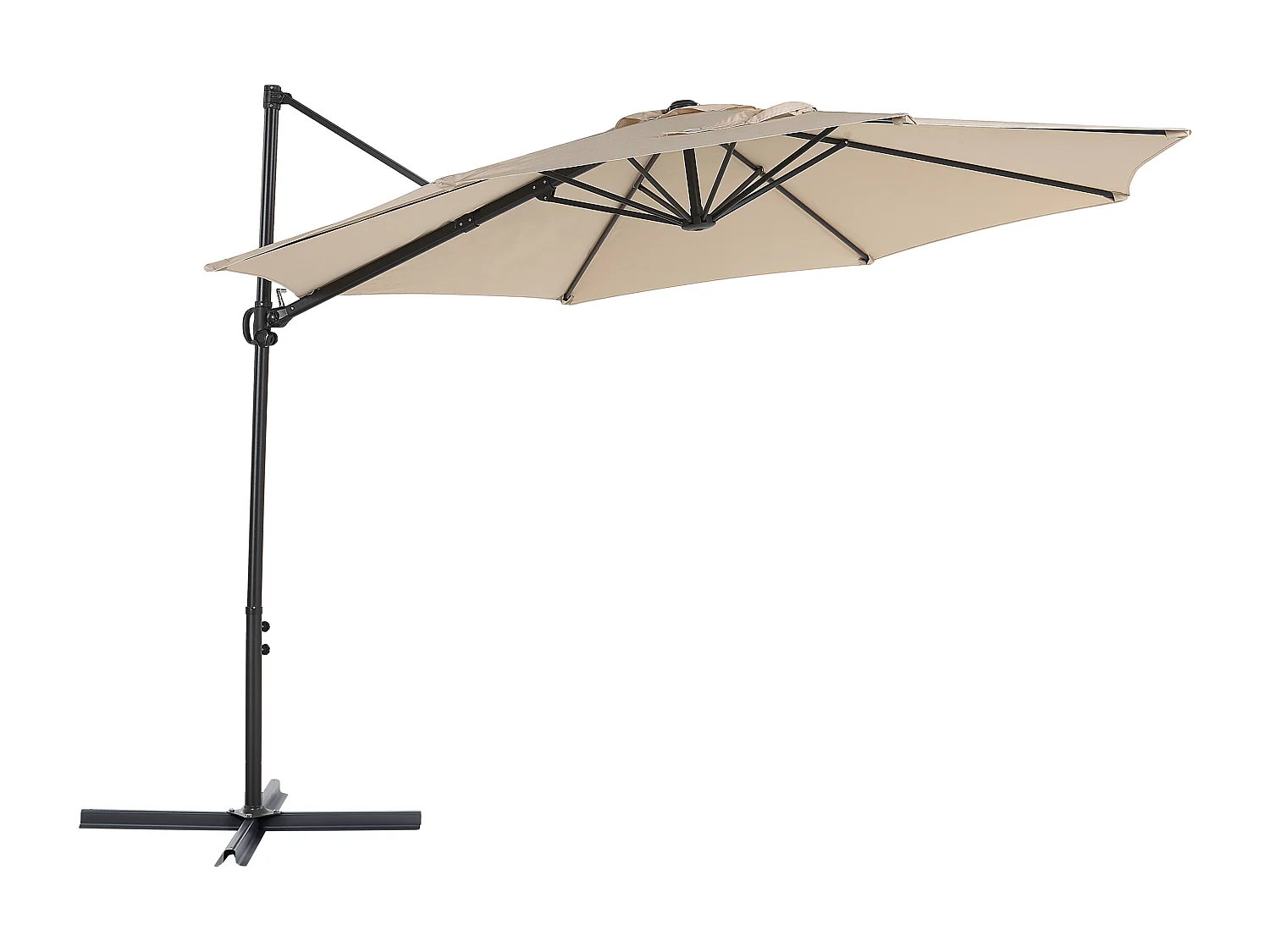 Parasol en porte-à-faux beige ⌀ 2,95 m SAVONA II