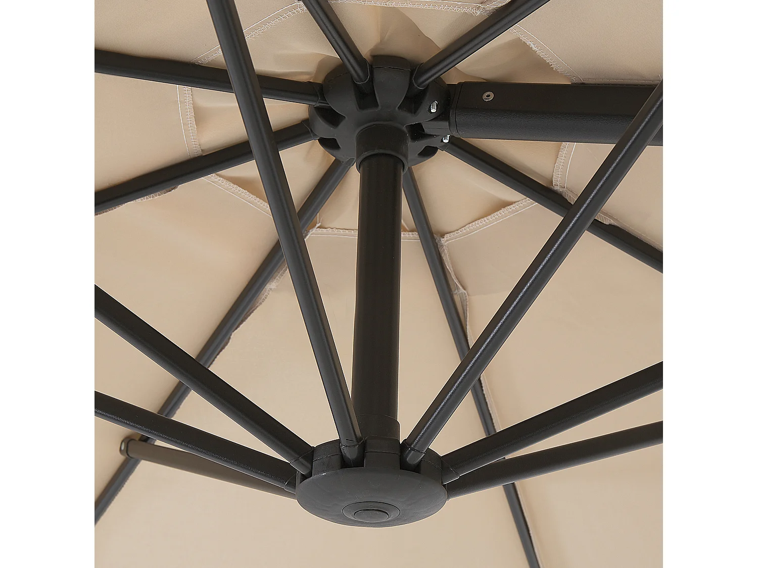 Parasol en porte-à-faux beige ⌀ 2,95 m SAVONA II