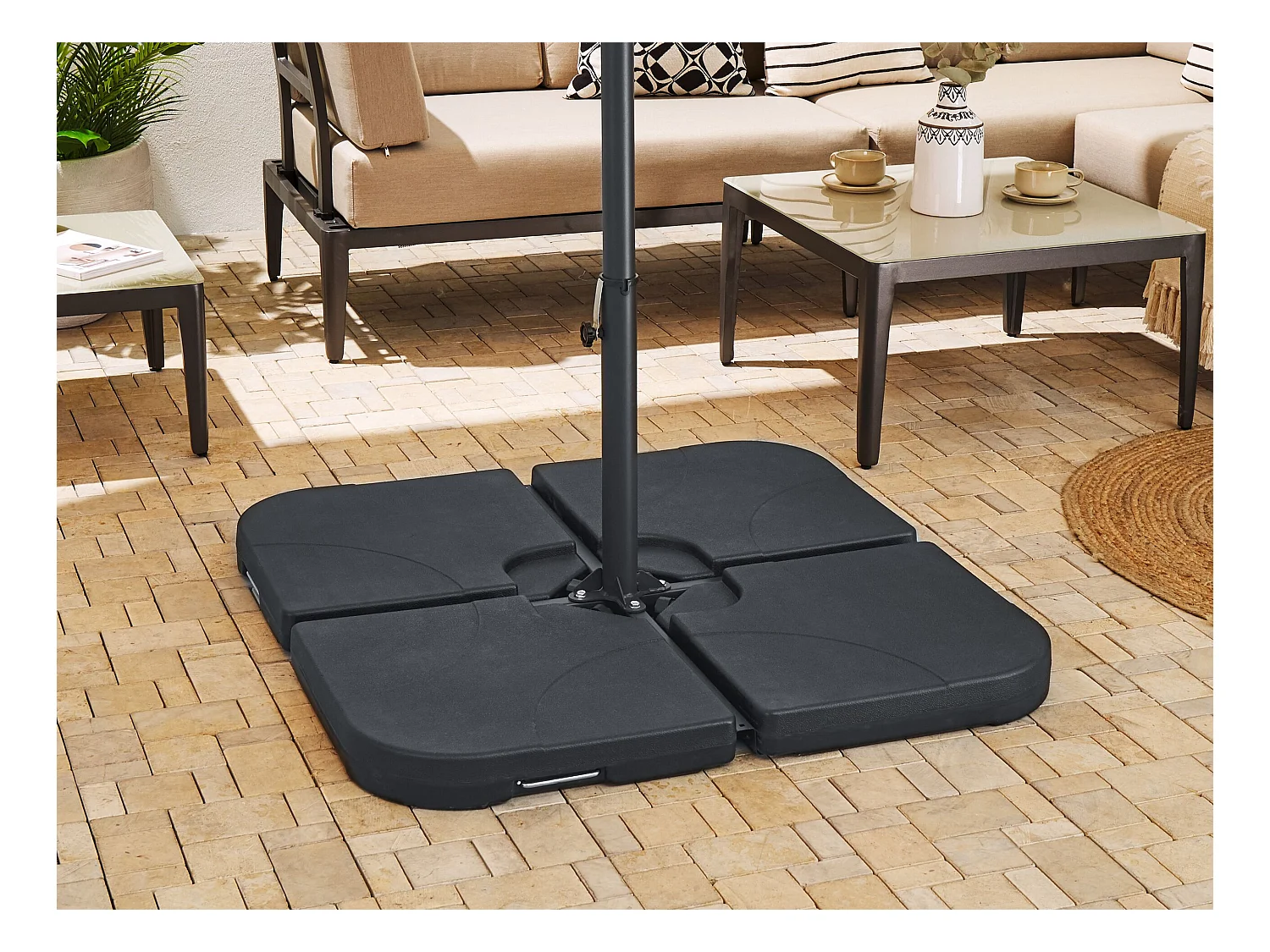 Parasolvoet VICCHIO Zwart 4.5 kg