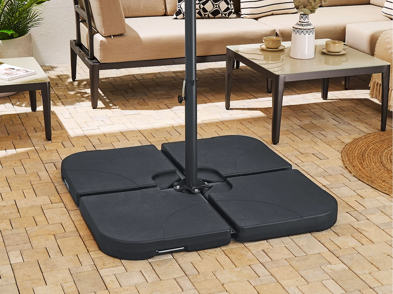 Parasolvoet VICCHIO Zwart 4.5 kg